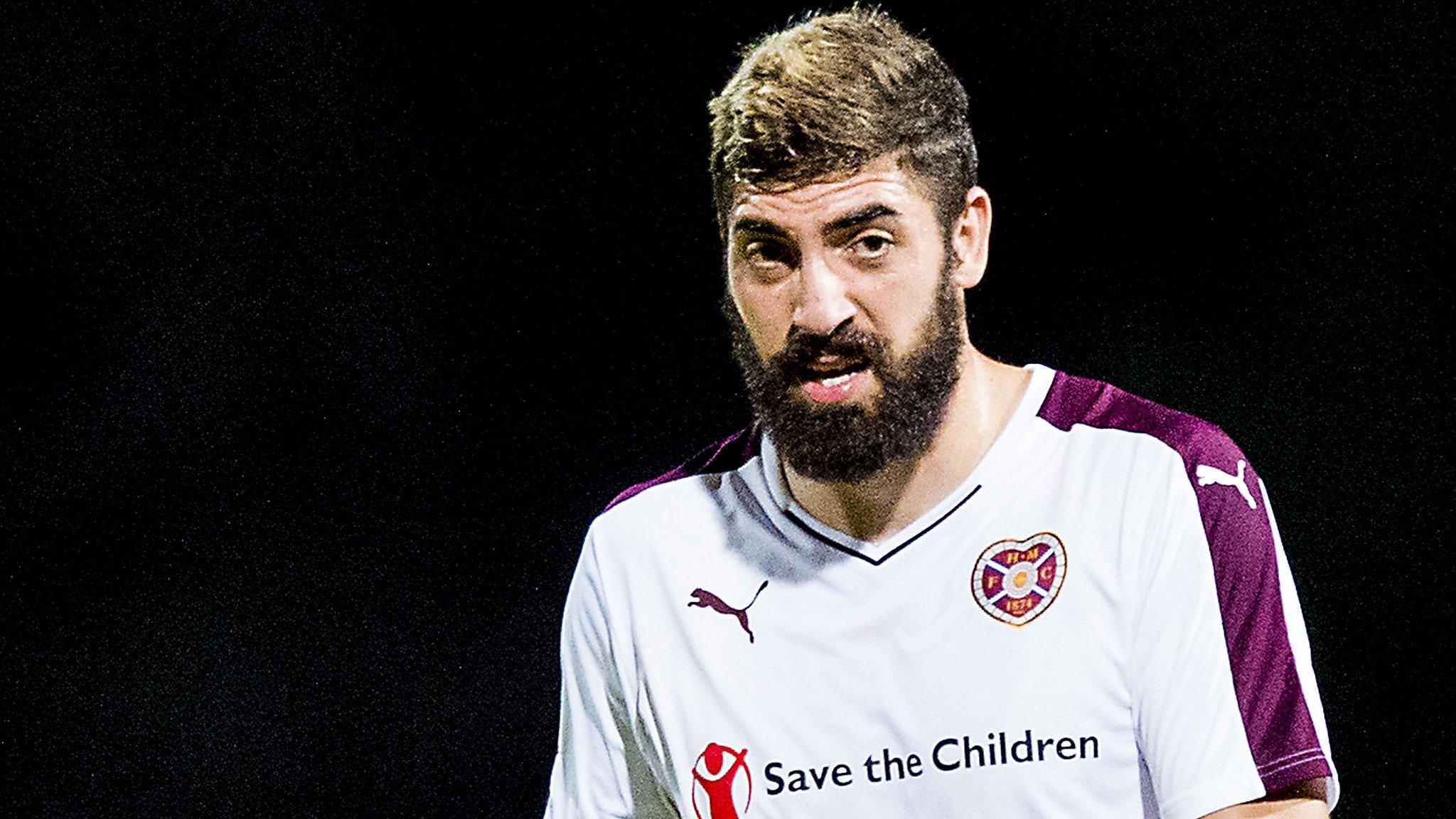 Juanma in action for Hearts