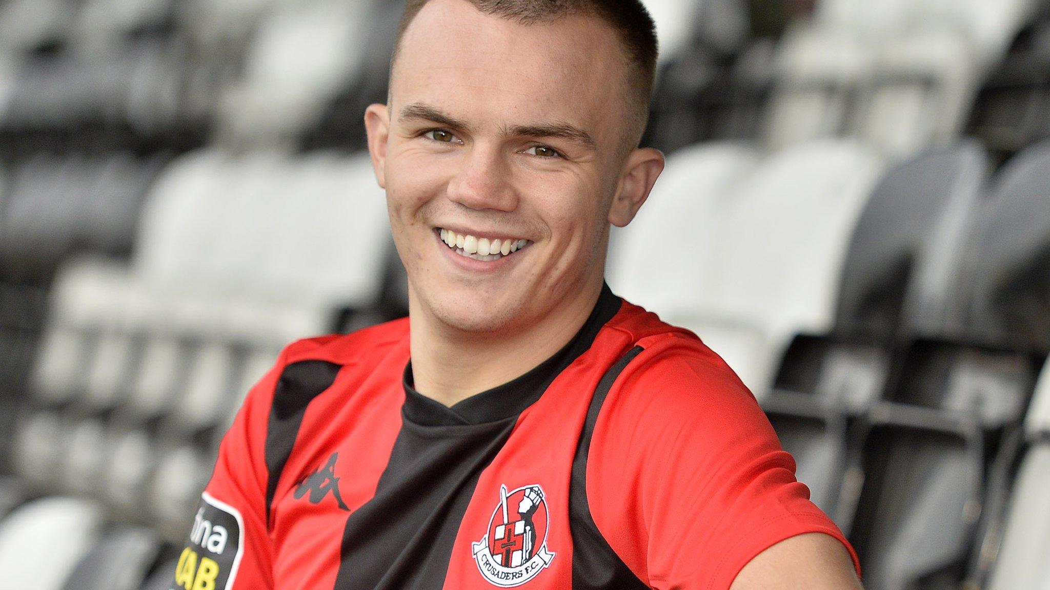 Rory Hale dons a Crusaders top at Seaview on Thursday