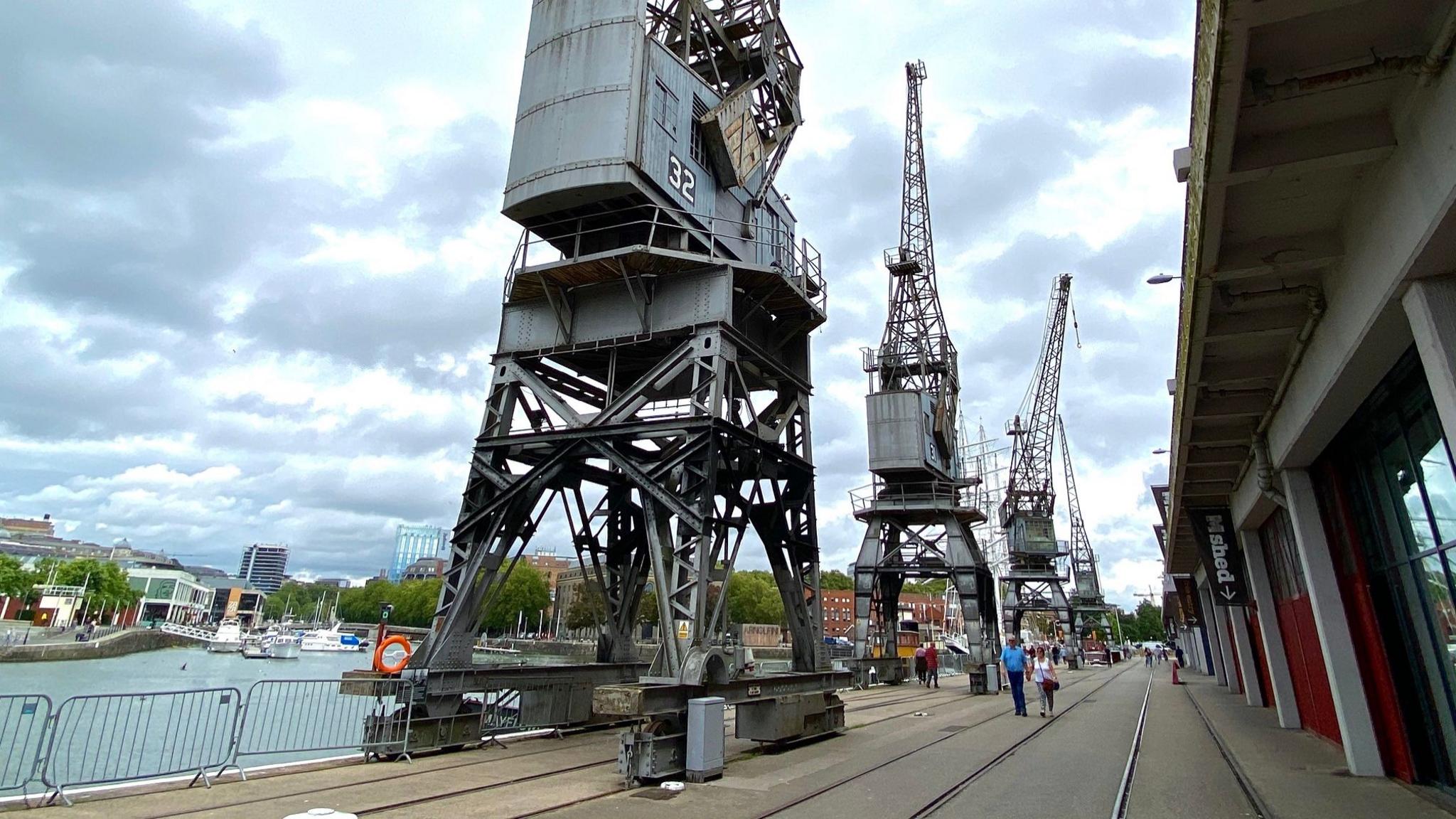 The cranes were built in the 1950s