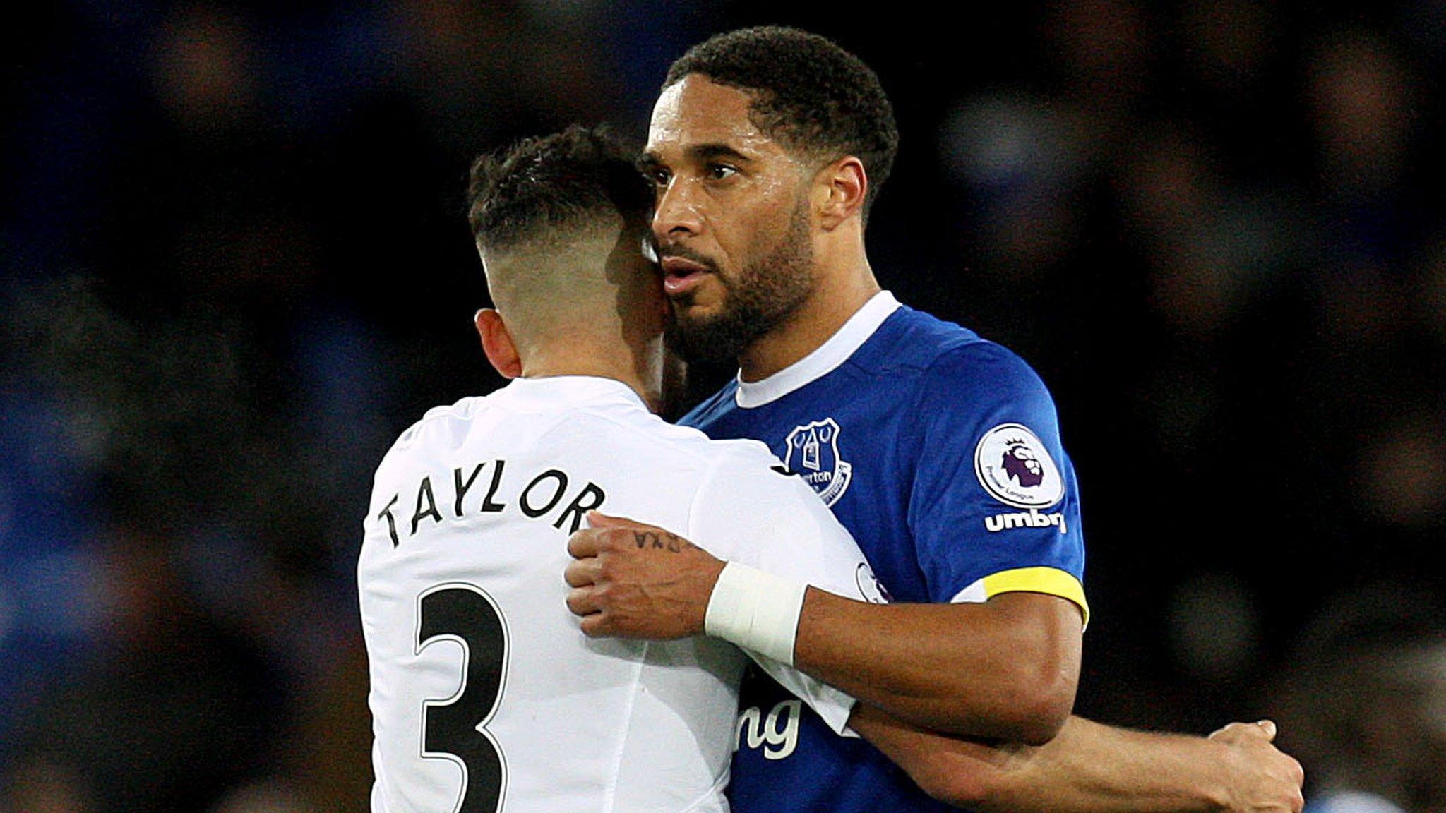 Ashley Williams with Wales team-mate Neil Taylor