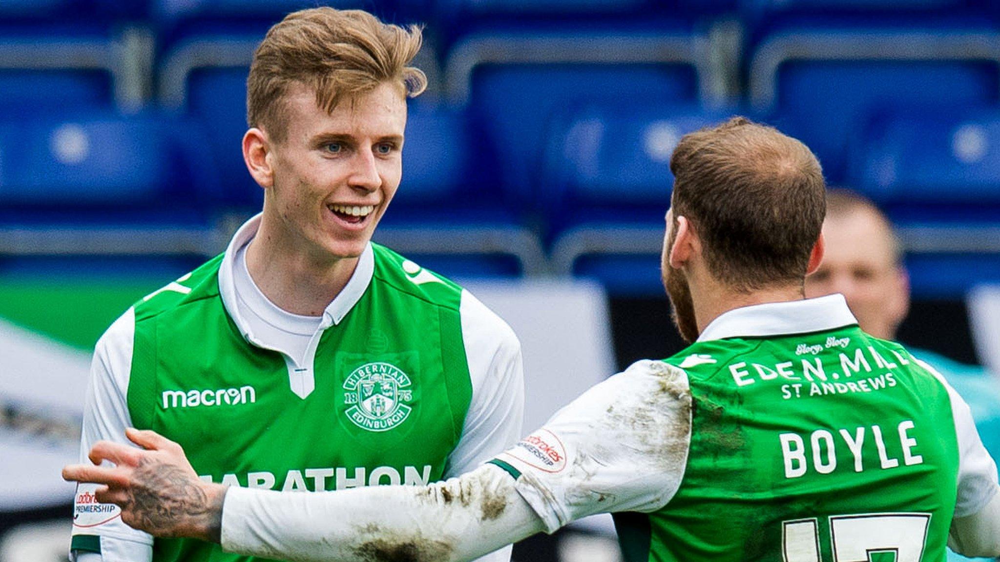 Oli Shaw celebrates scoring