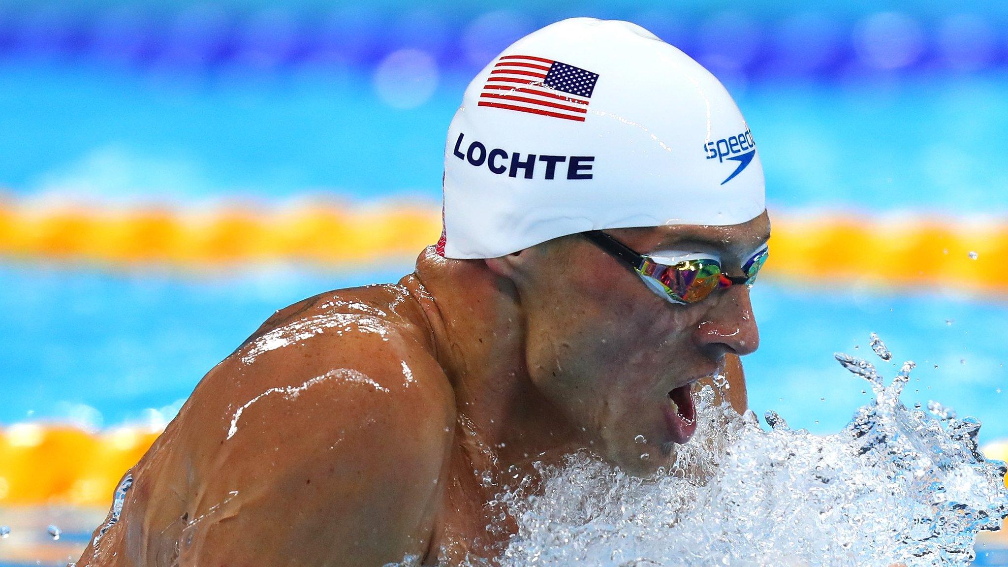 Ryan Lochte of the United States in the Men's 200m Individual Medley heat on Day 5 of the Rio 2016 Olympic Games at the Olympic Aquatics Stadium on August 10, 2016