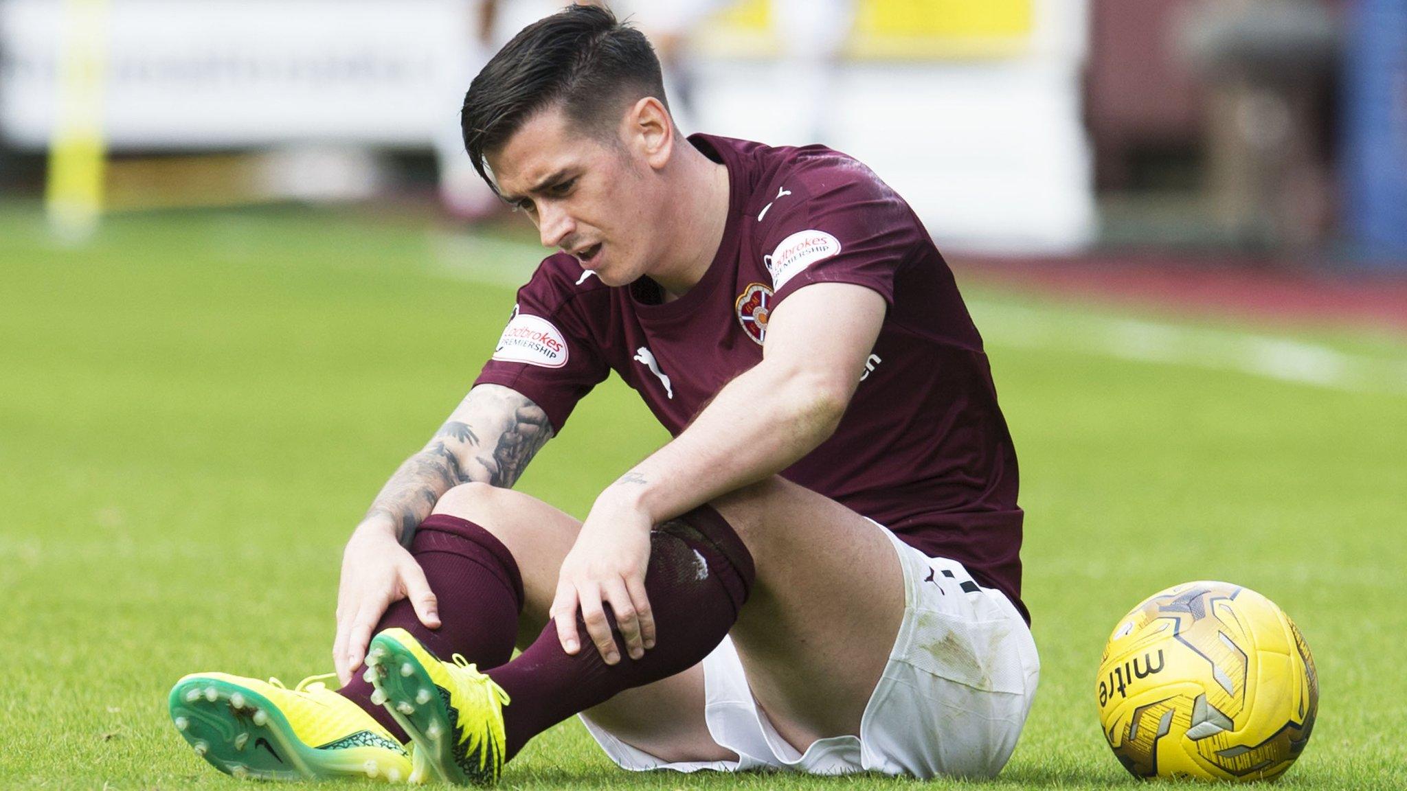 Jamie Walker is at the centre of controversy over the penalty he was awarded against Celtic