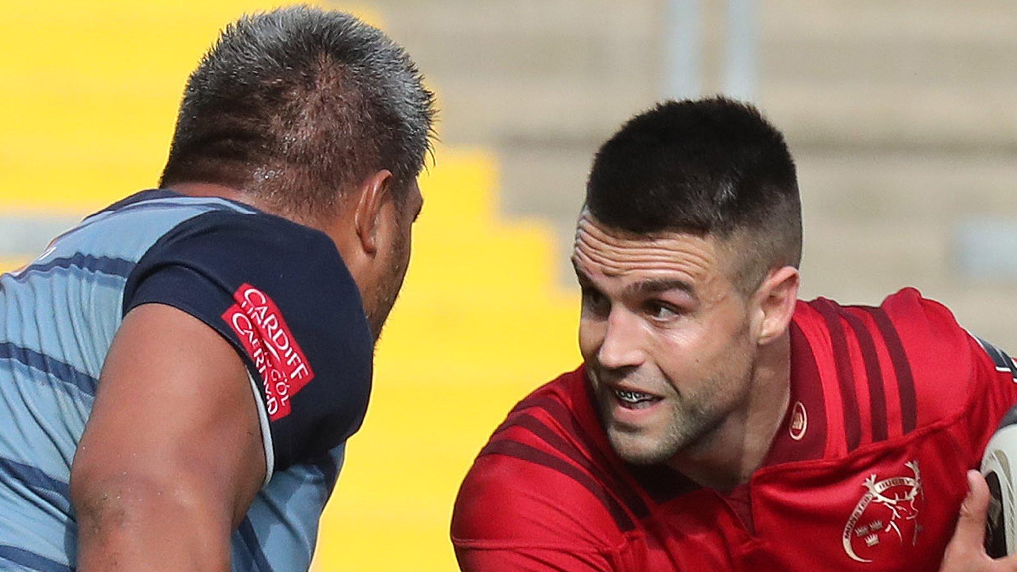 Cardiff's Nick Williams and Munster's Conor Murray