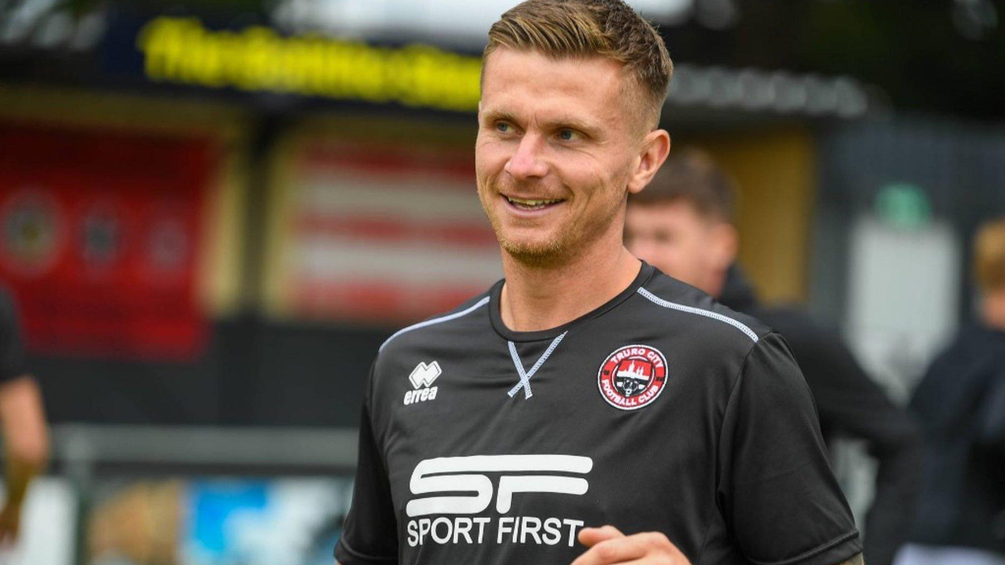 Shane White in action for Truro City