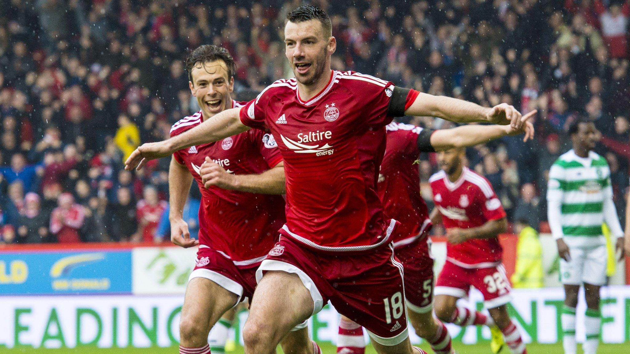 Aberdeen beat Celtic 2-1 at Pittodrie