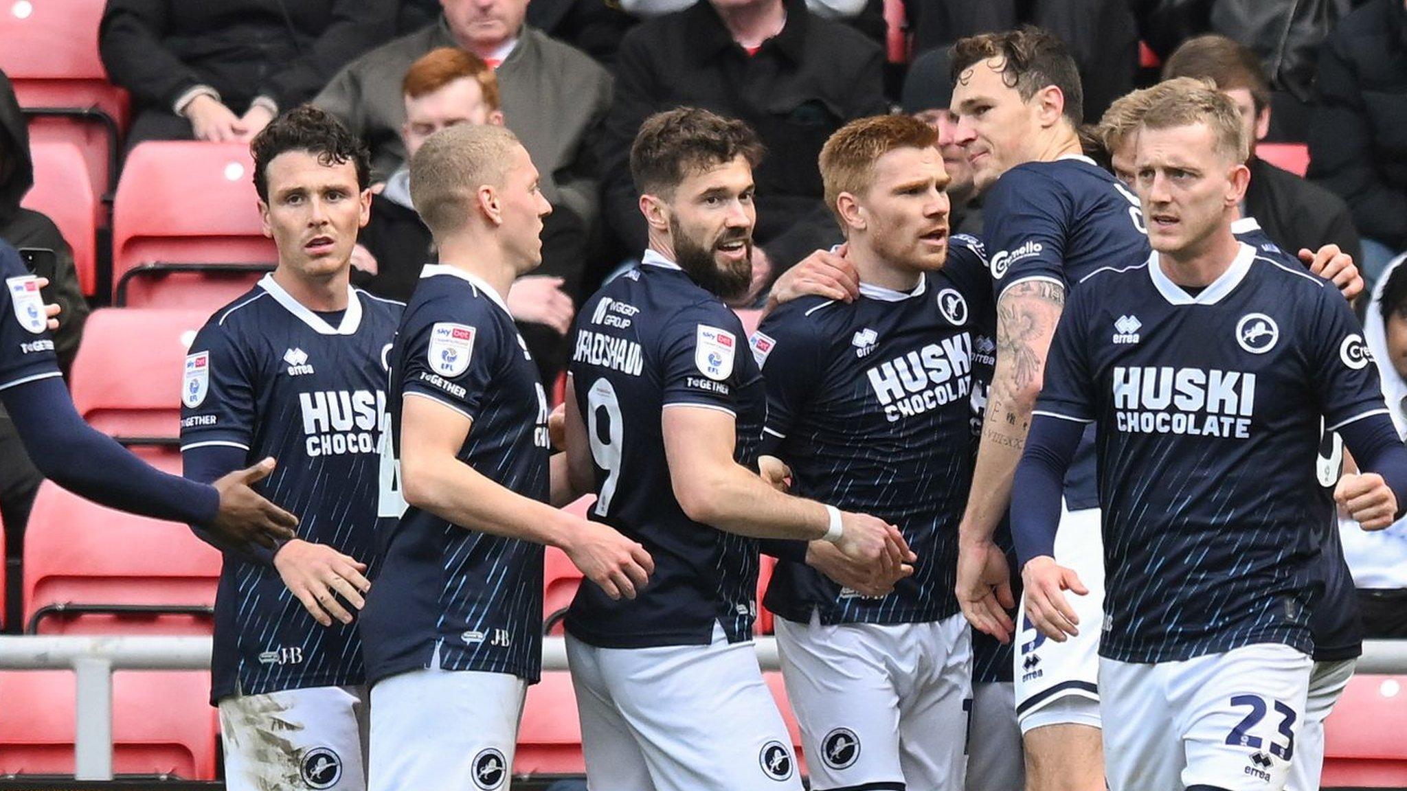 Duncan Watmore of Millwall scores against his former side