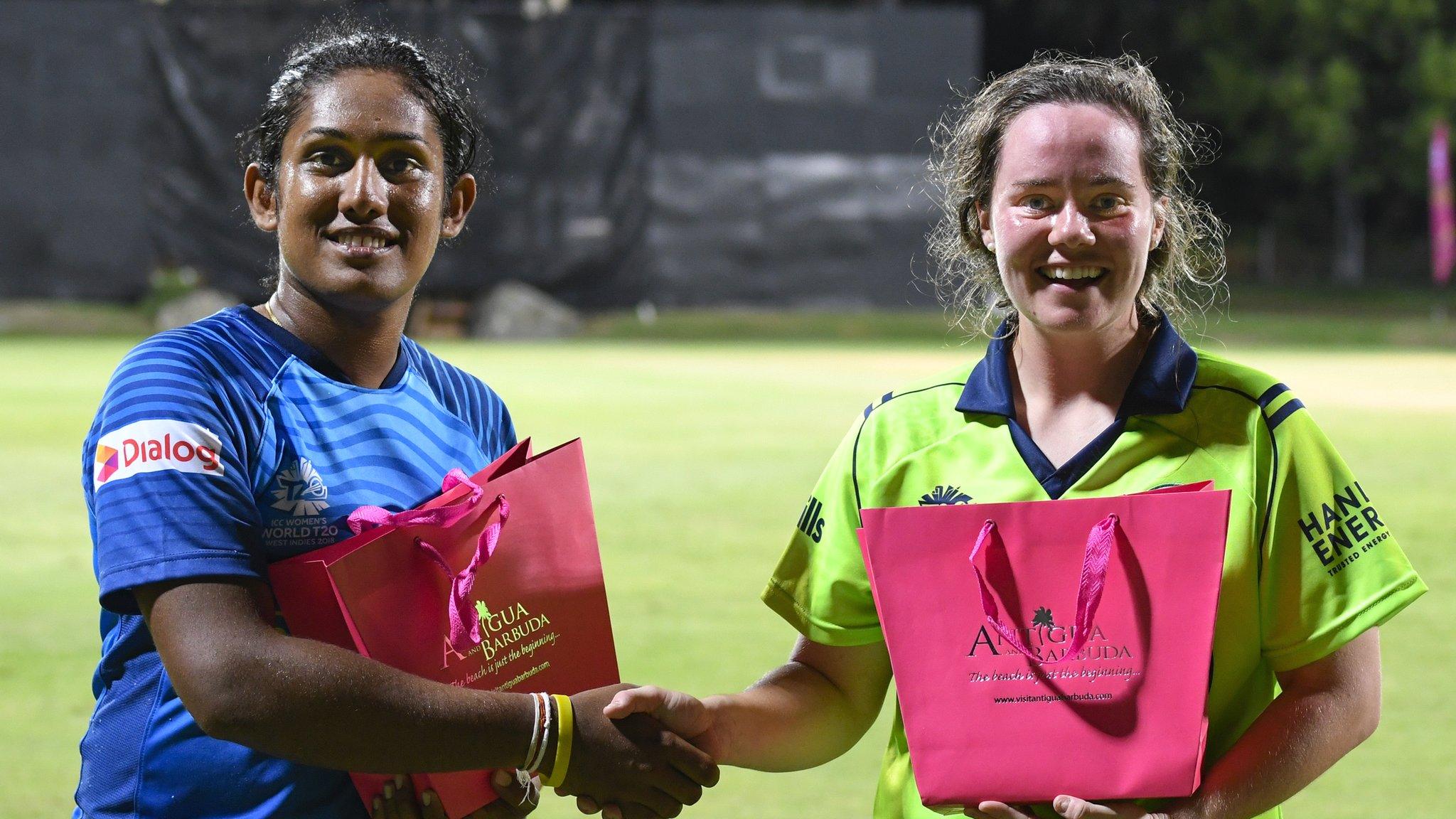 Sri Lanka skipper Chamari Atapattu and Ireland captain Laura Delany