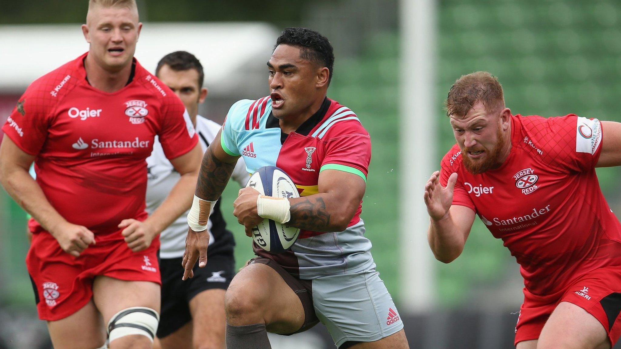 Harlequins v Jersey in August 2017