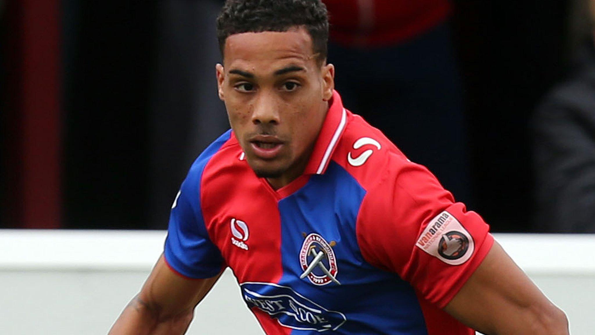 Corey Whitely in action for Dagenham