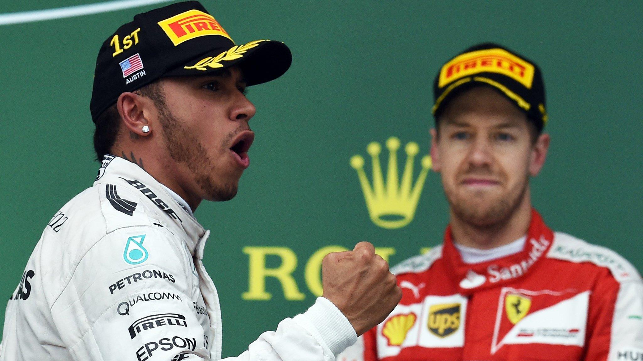 Lewis Hamilton and Sebastian Vettel