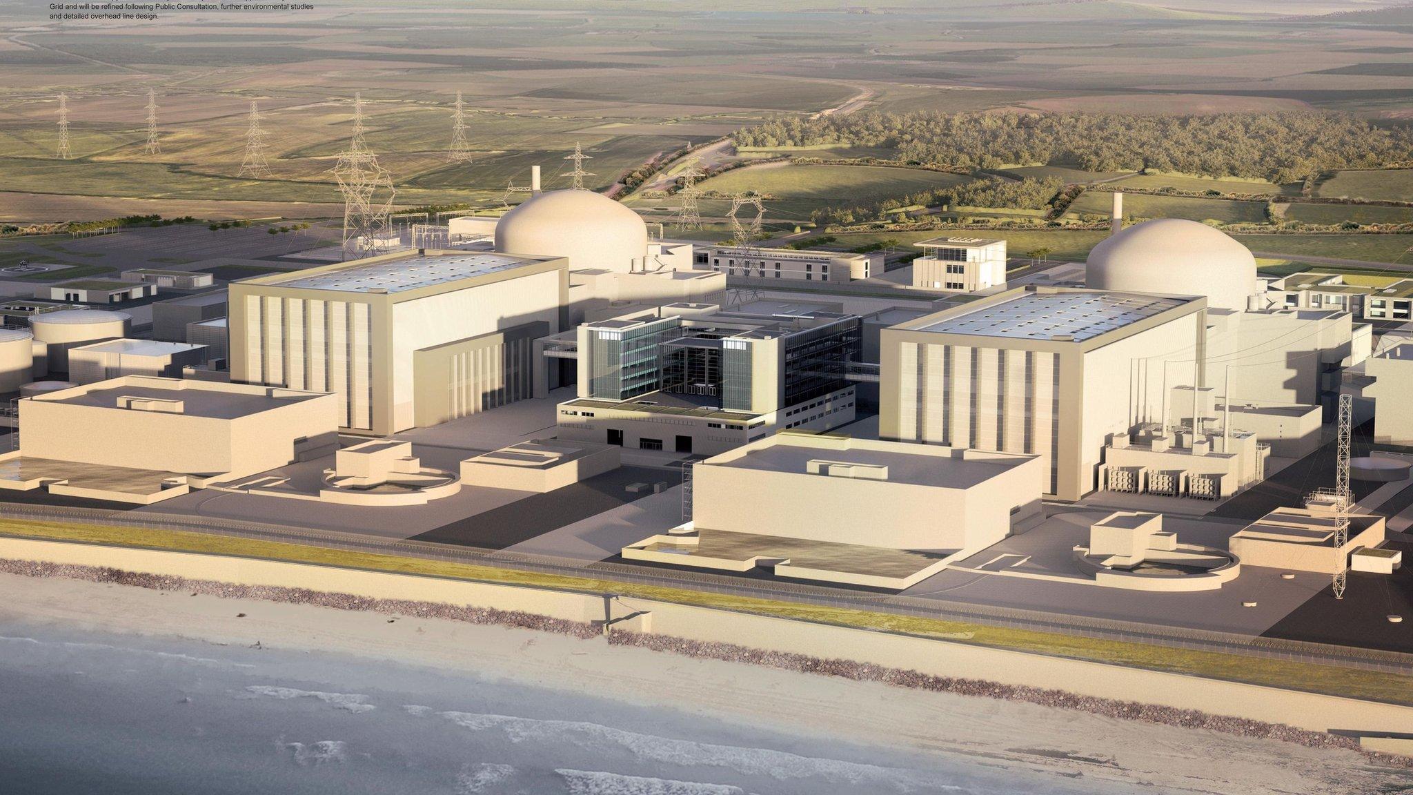 Artists impression of Hinkley Point C