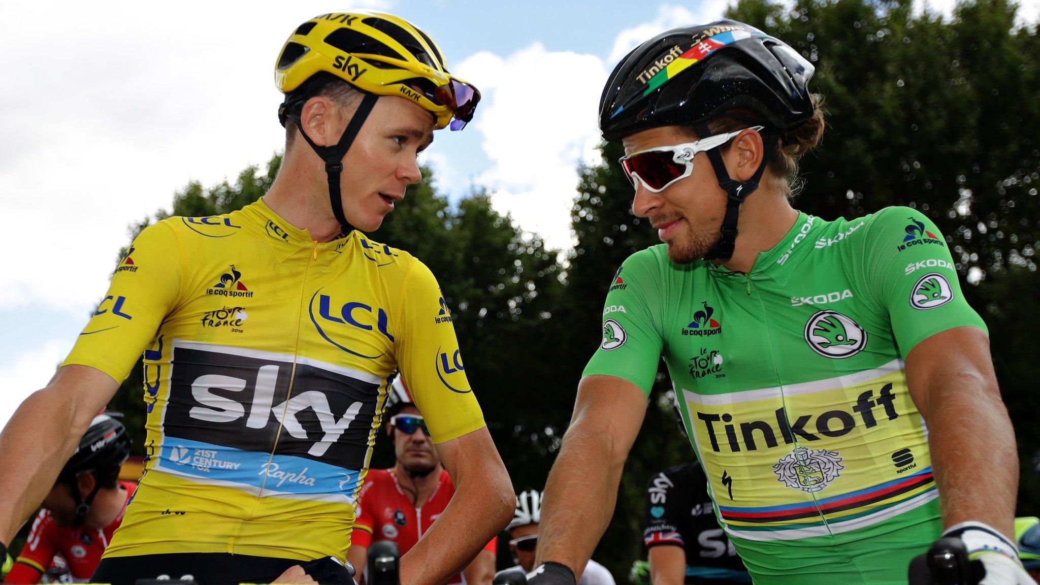 Chris Froome and Peter Sagan