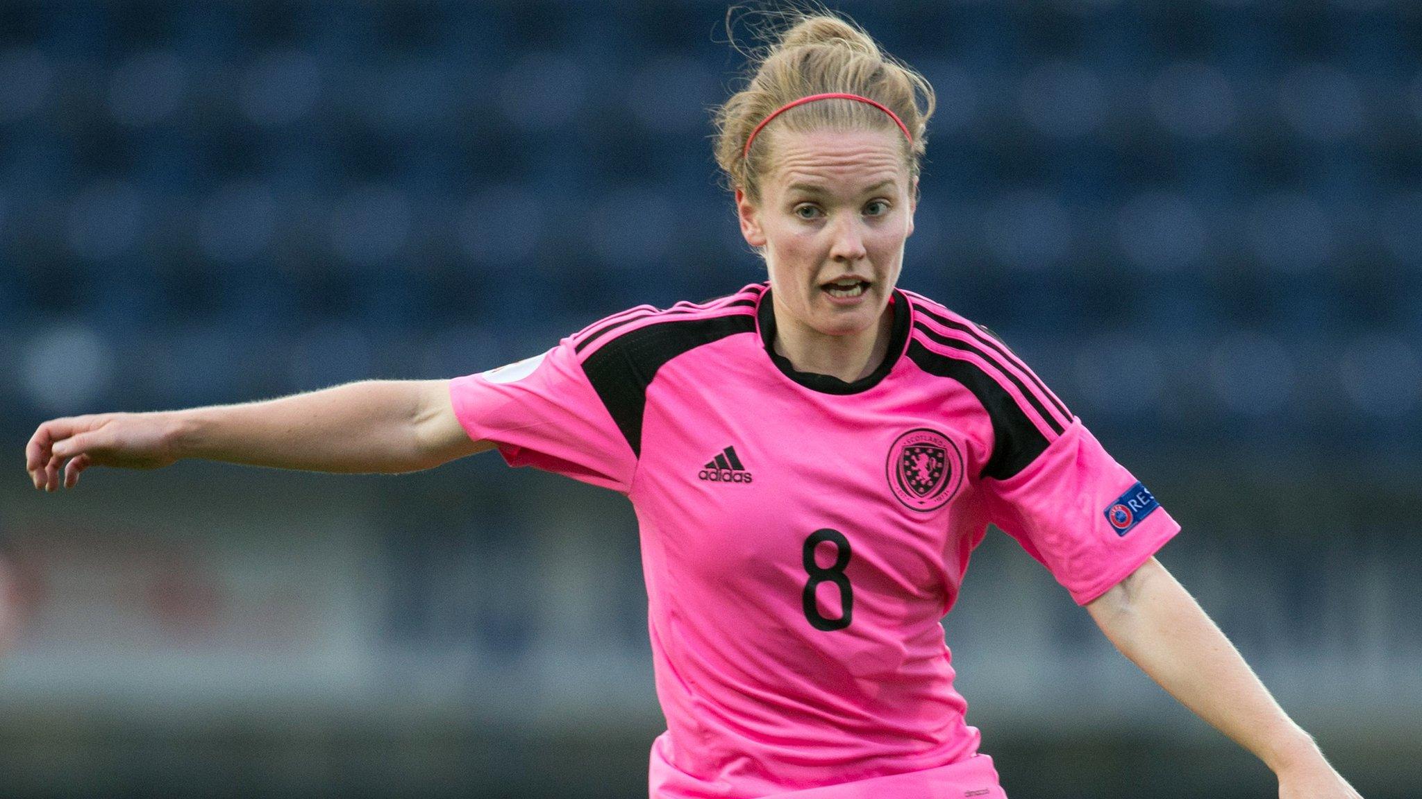 Scotland midfielder Kim Little in action against Iceland at Falkirk Stadium