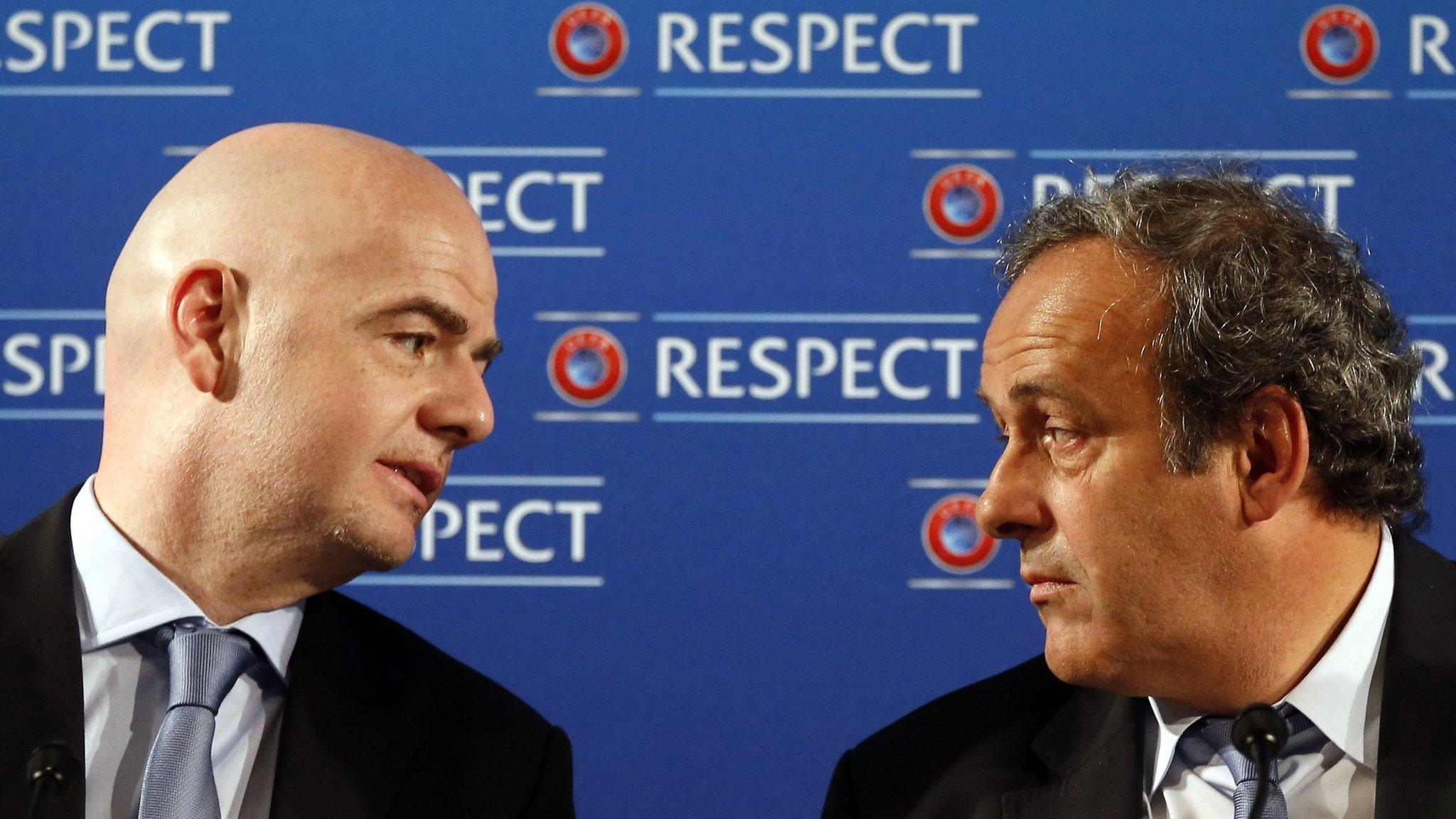 Gianni Infantino and Michel Platini