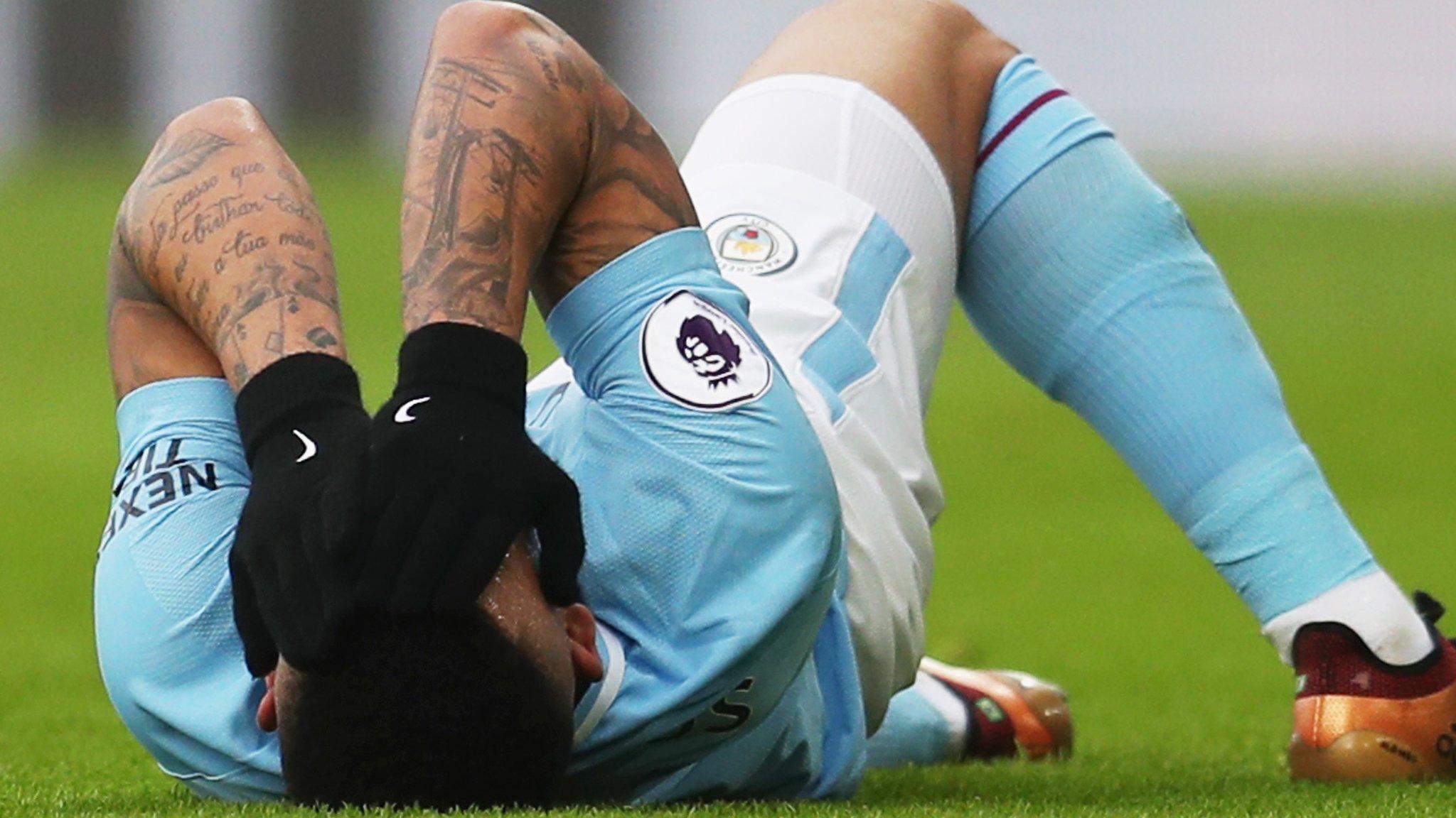 Gabriel Jesus was injured at Crystal Palace