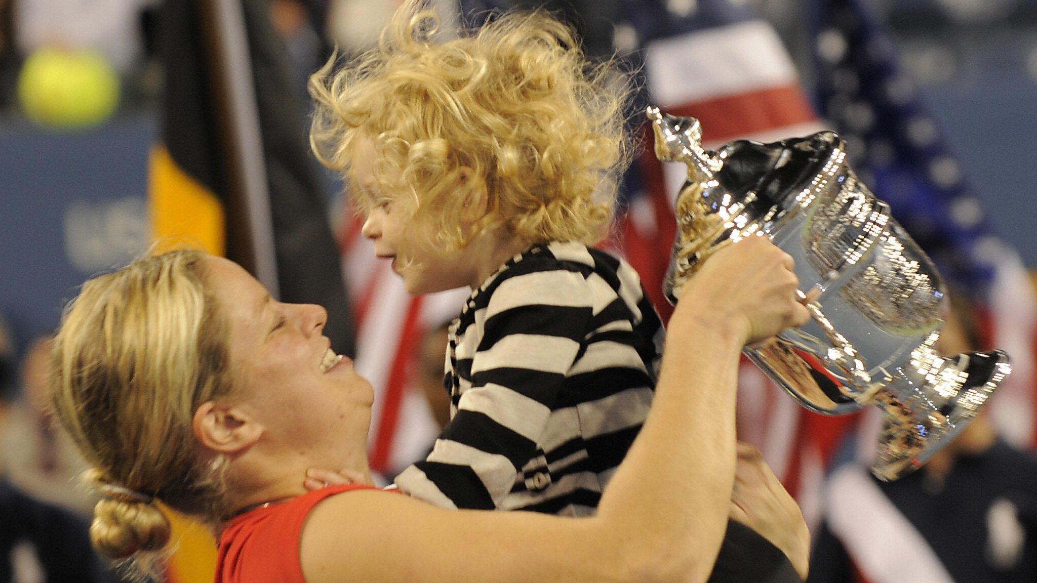 Kim Clijsters and daughter