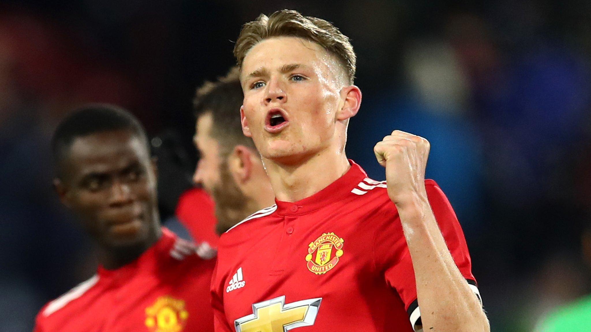 Manchester United's Scott McTominay celebrates