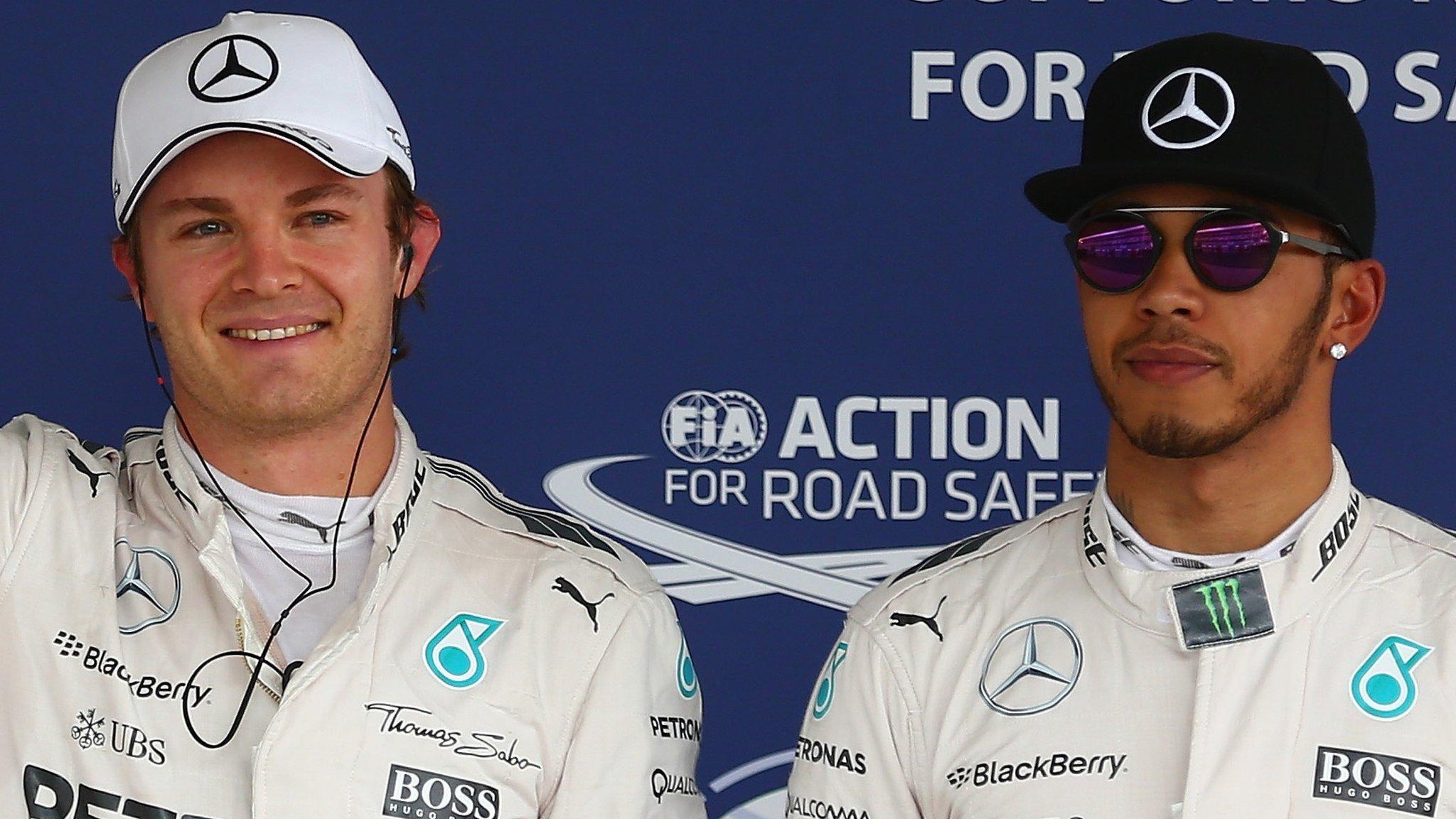 Lewis Hamilton and Nico Rosberg