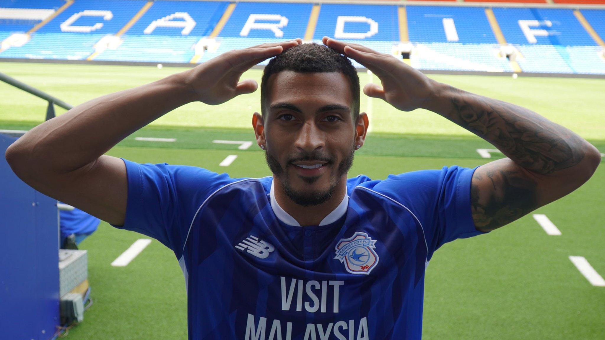 Karlan Grant at the Cardiff City Stadium