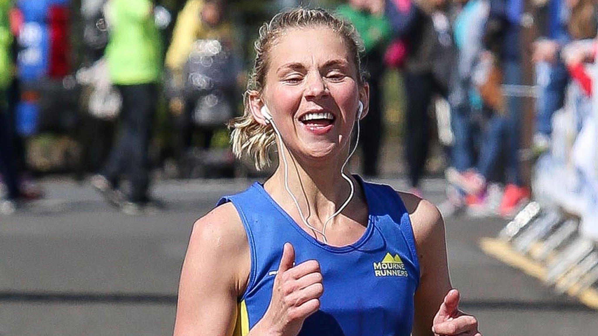 Mother-of-four Laura Graham competed in Sunday's London Marathon