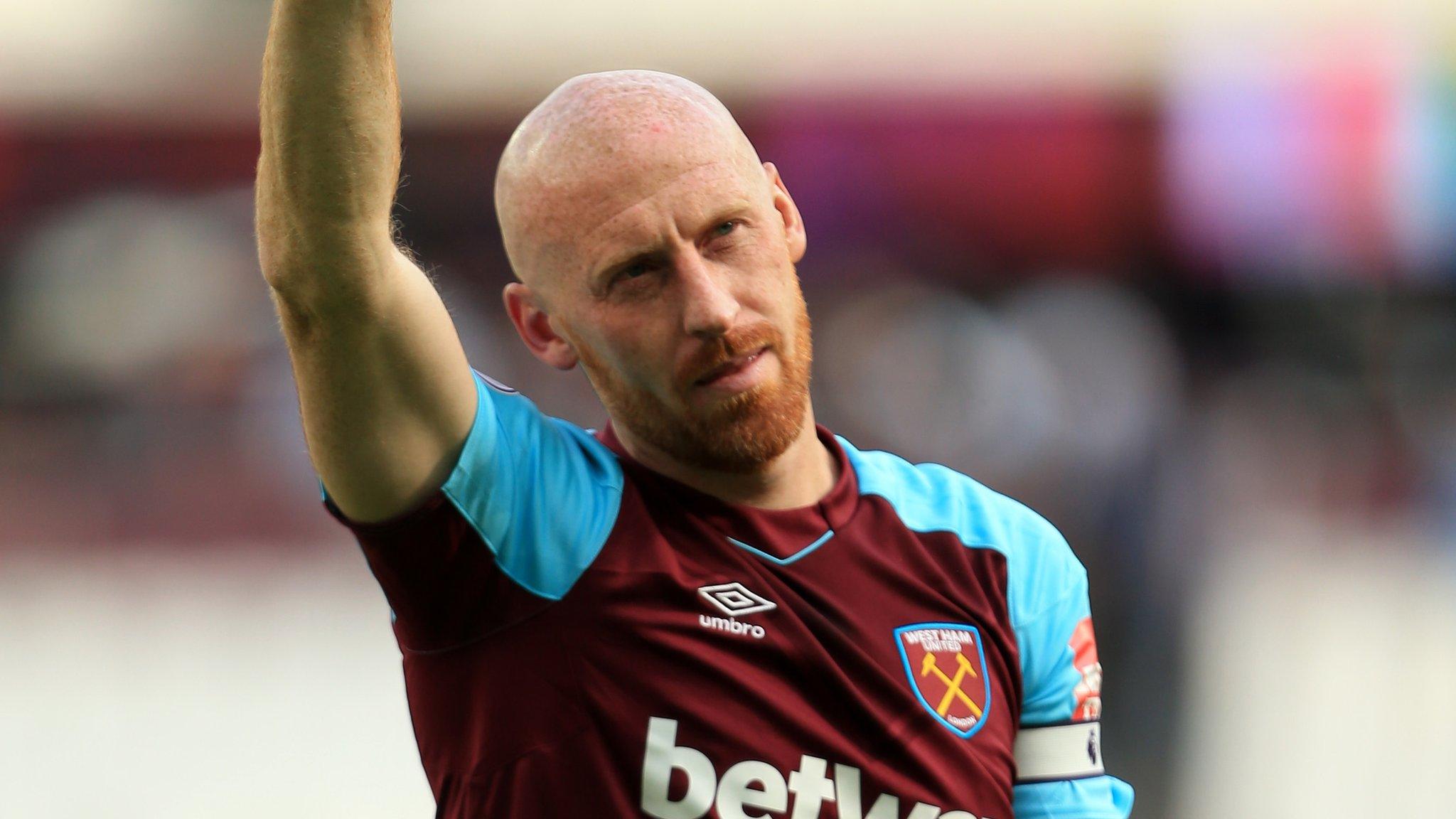 James Collins waves