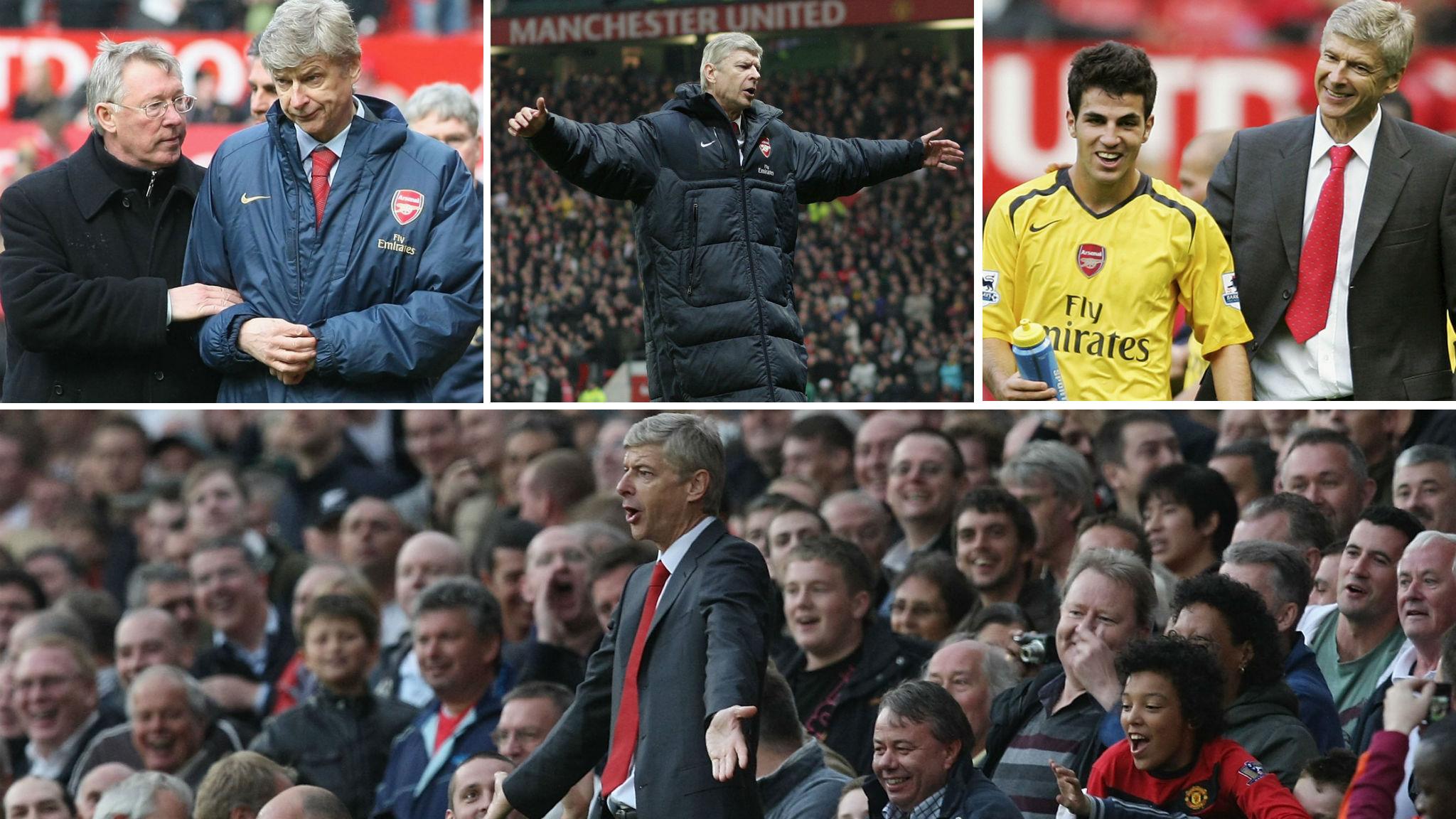 Arsene Wenger at Old Trafford