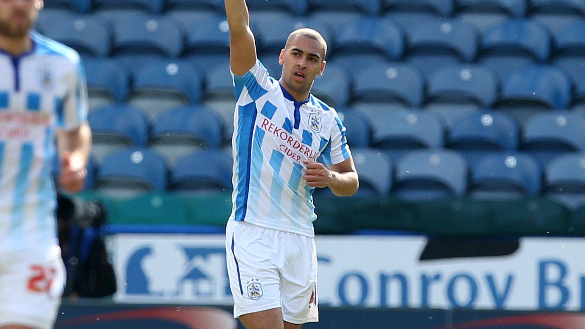 Huddersfield Town striker James Vaughan