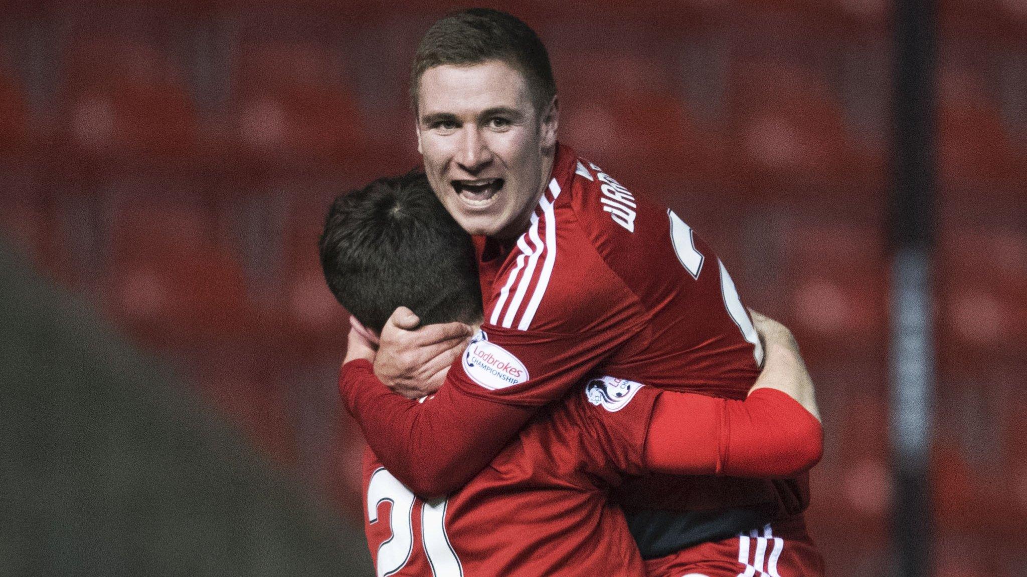 Ayr's Michael Wardrope (right) celebrates