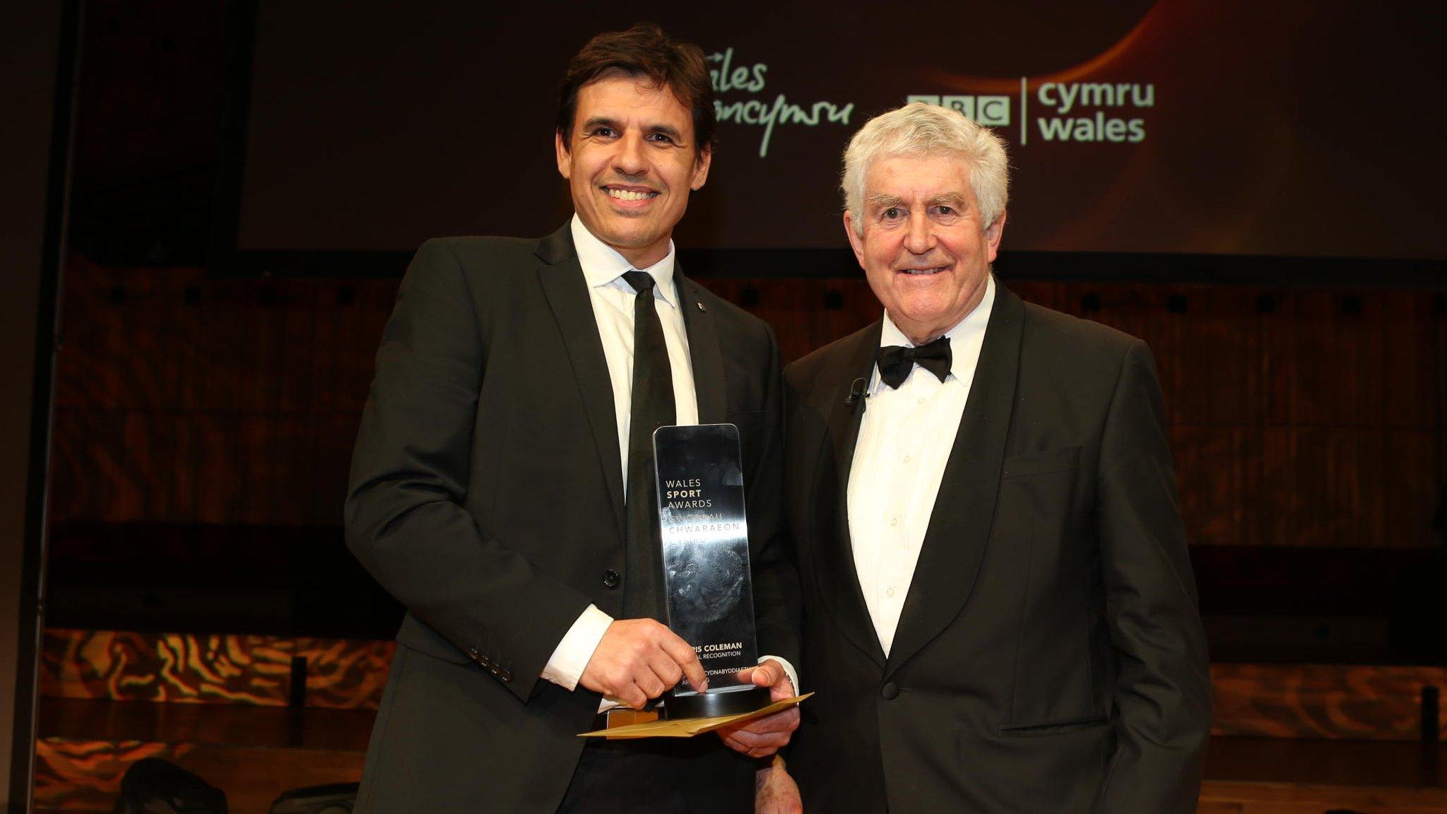 Chris Coleman and Rhodri Morgan