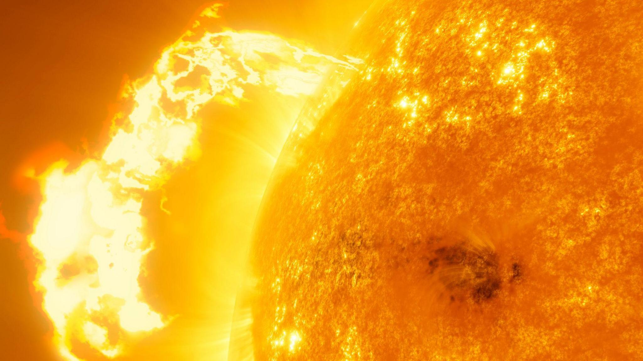 Illustration of a coronal mass ejection (CME) .