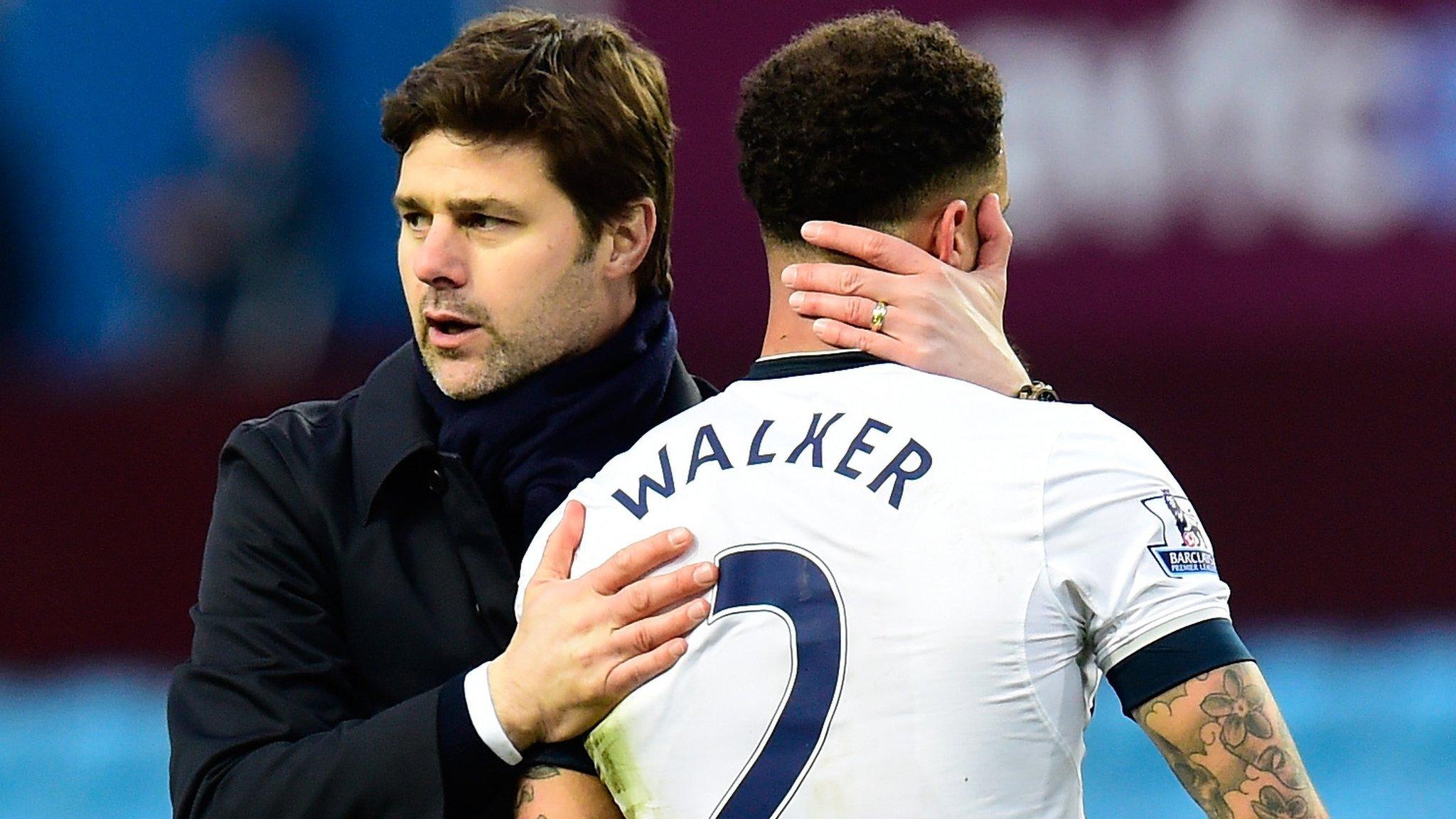 Mauricio Pochettino and Kyle Walker