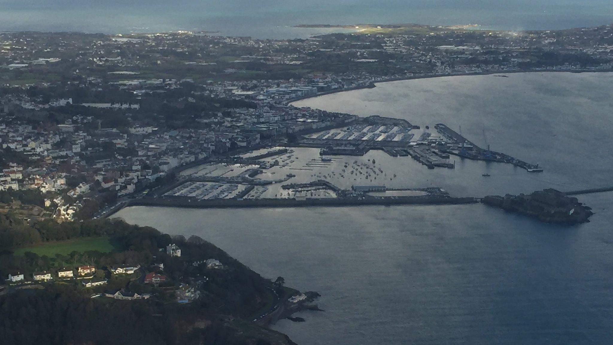 Guernsey aerial view