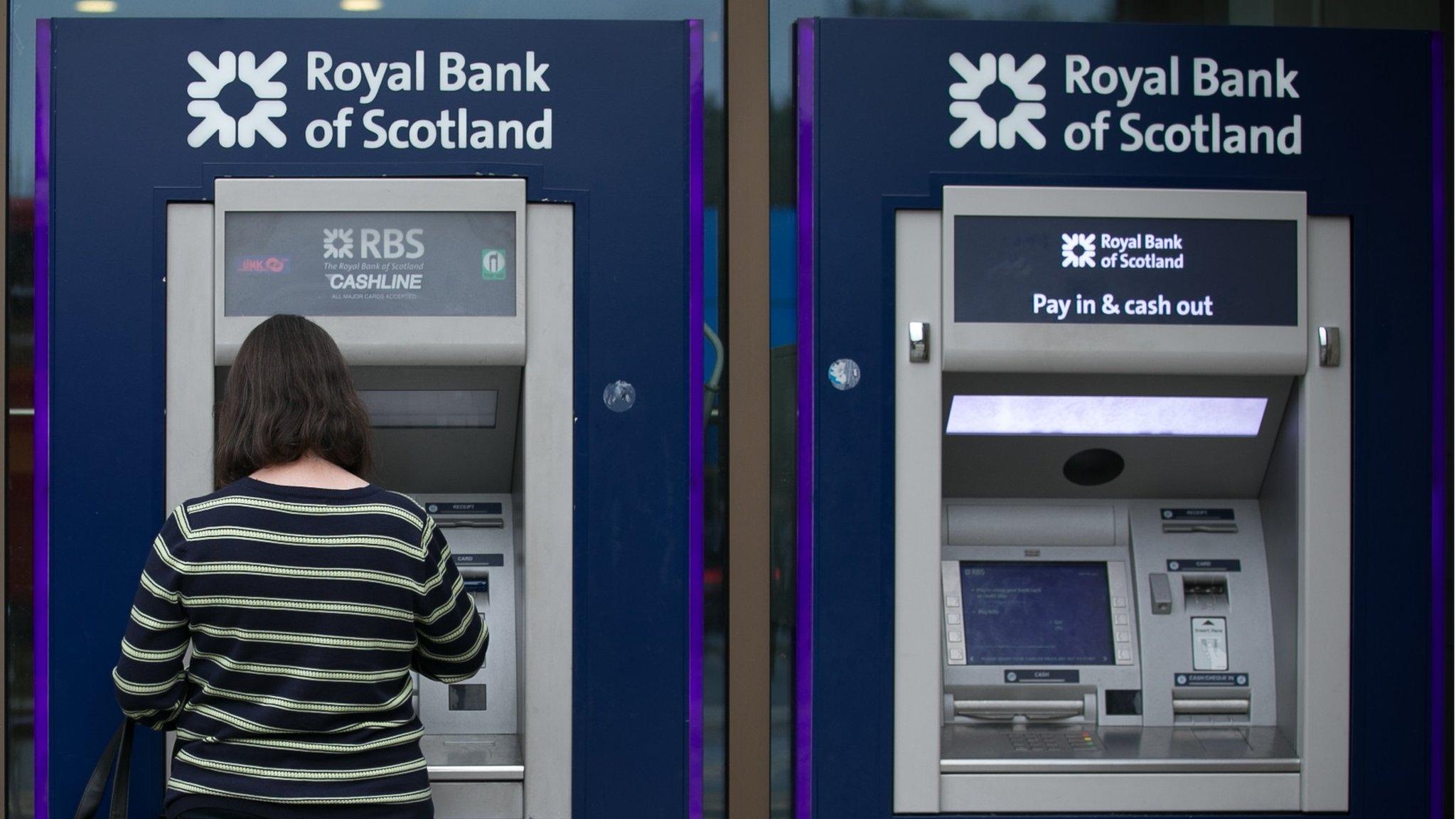 RBS cash machines