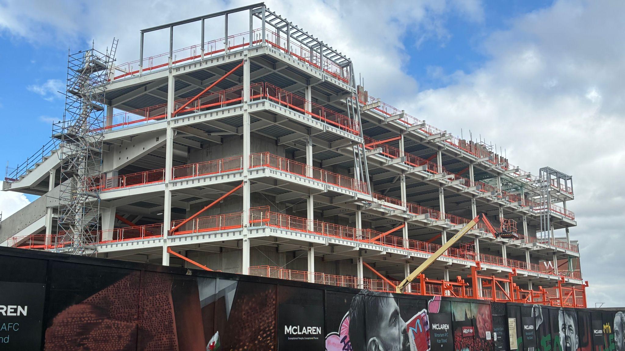 View from behind of the new Kop stand