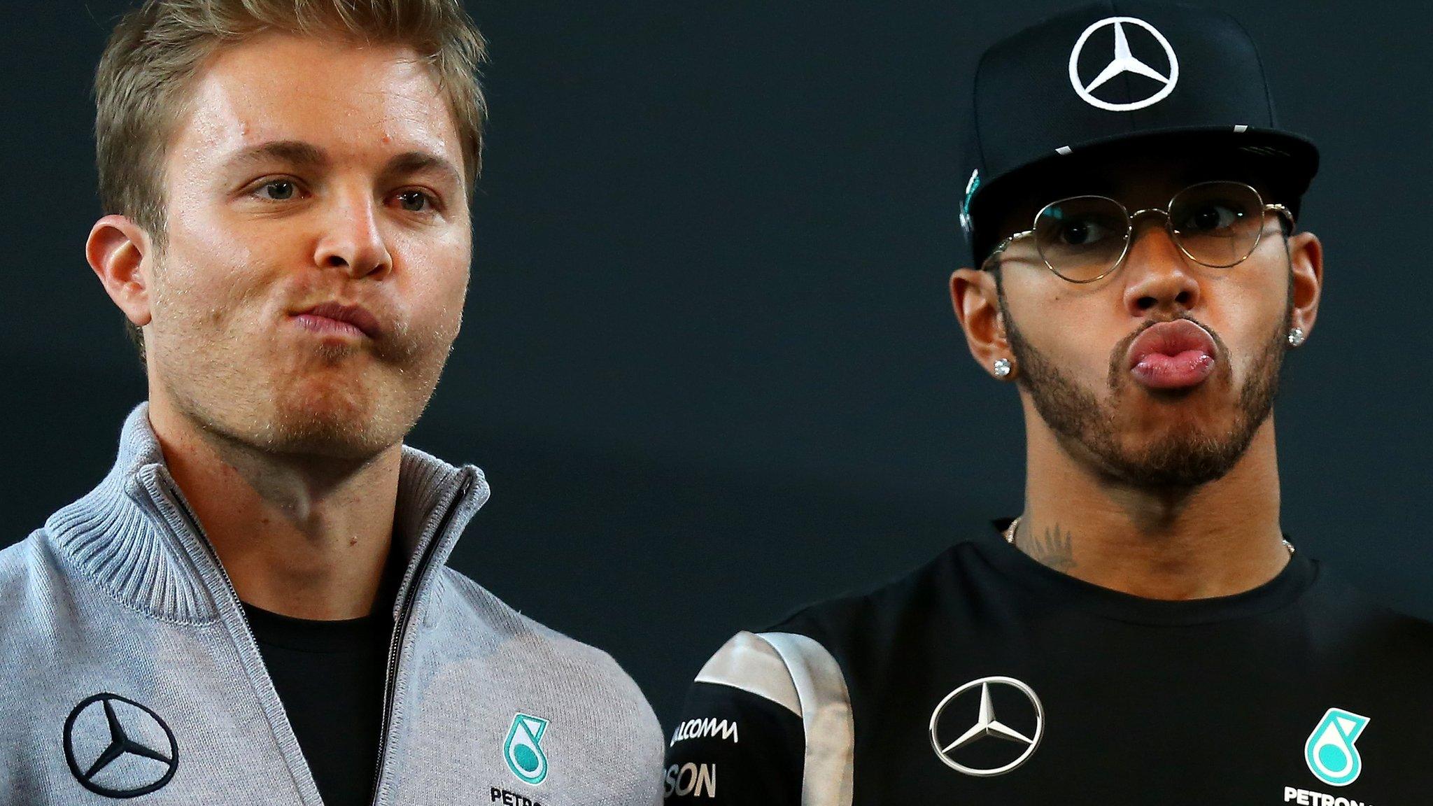 Nico Rosberg and Lewis Hamilton