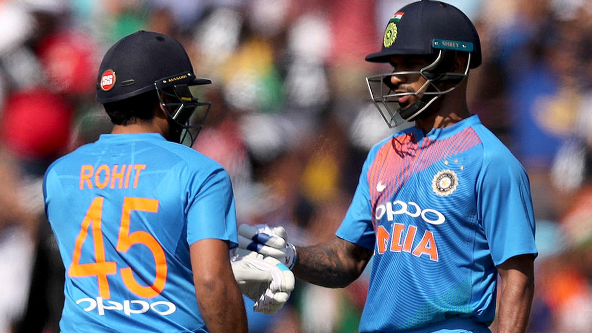 Rohit Sharma and Shikhar Dhawan put on an opening standing if 160 for India against Ireland