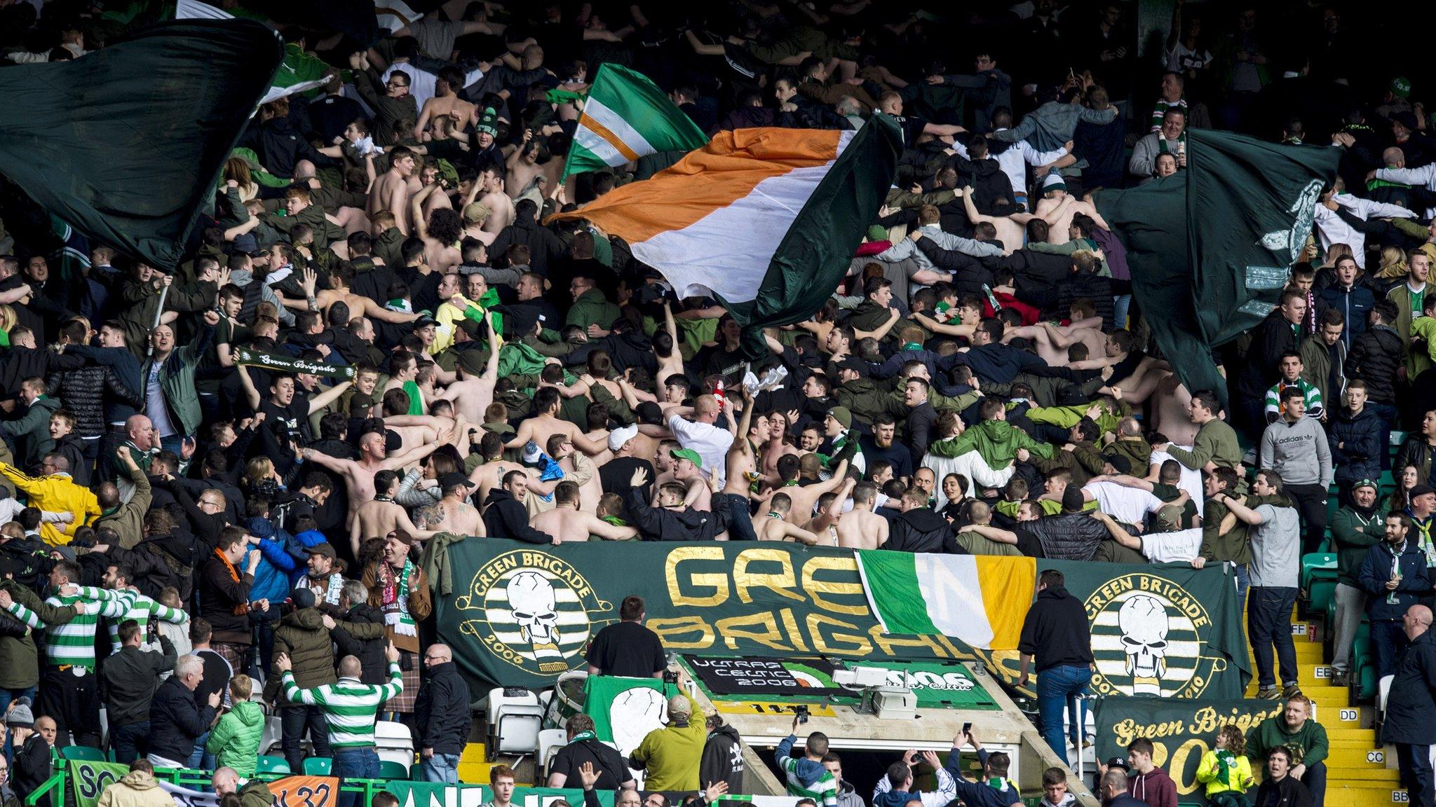 Supporters at Celtic Park