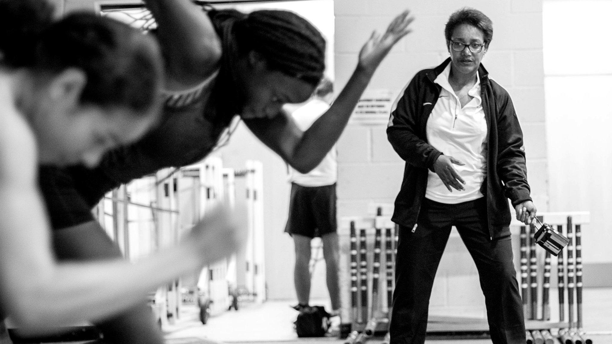 "Call me a coach, not a female coach" - Lorna Boothe is a double Olympian and Commonwealth gold and silver Medallist in 100m hurdles. Lorna got into coaching when her son Tremayne took an interest in athletics.