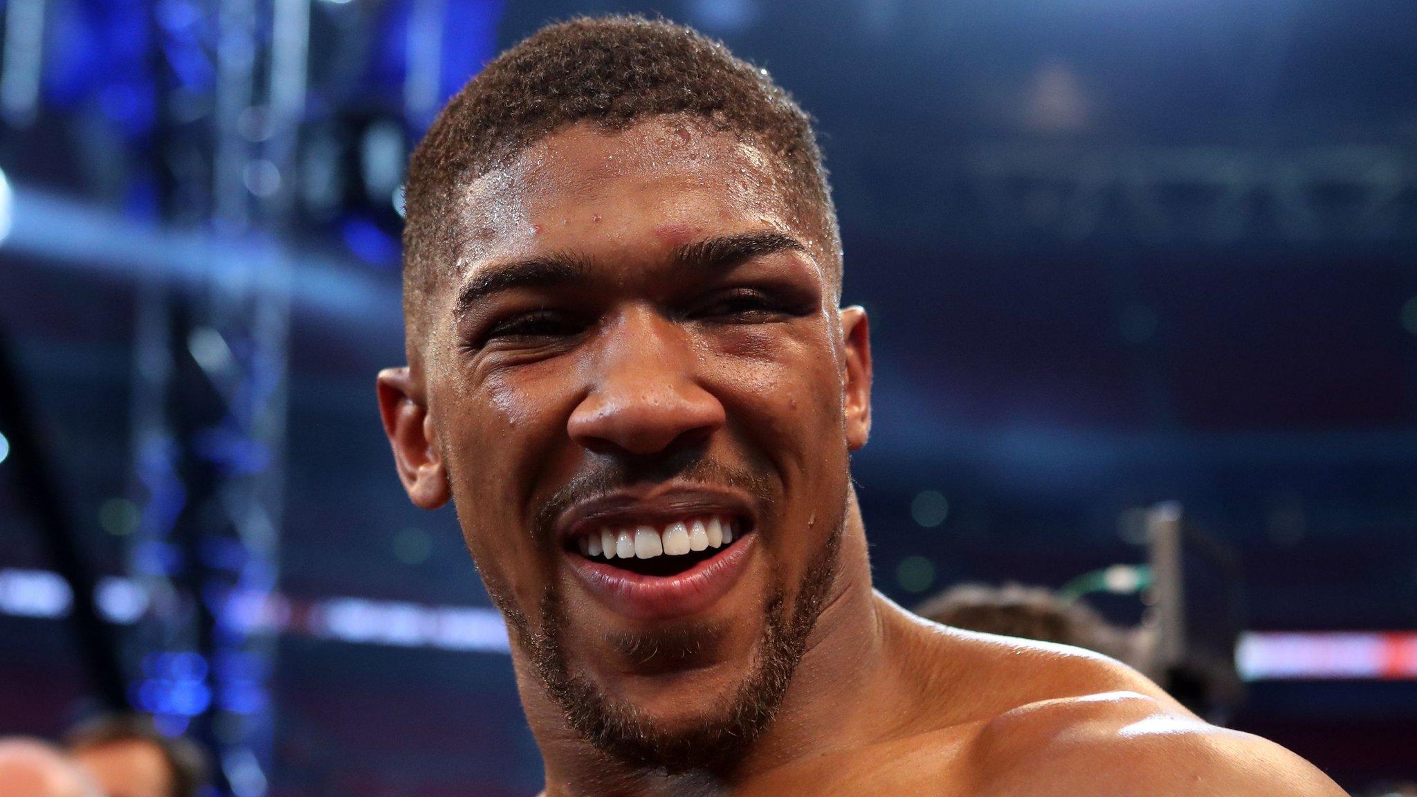 World heavyweight champion Anthony Joshua