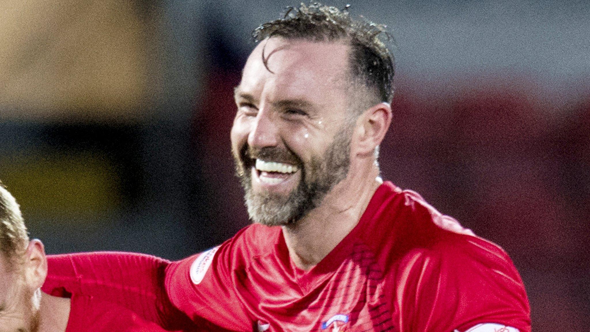 Kris Boyd celebrates a goal for Kilmarnock