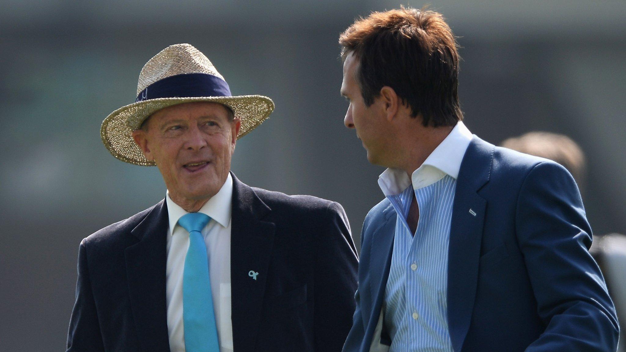 Former Yorkshire batsmen Geoffrey Boycott and Michael Vaughan