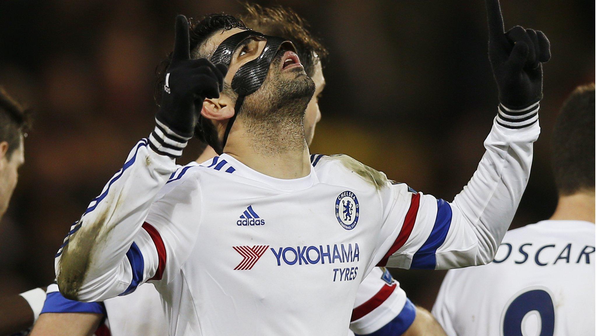 Diego Costa celebrates