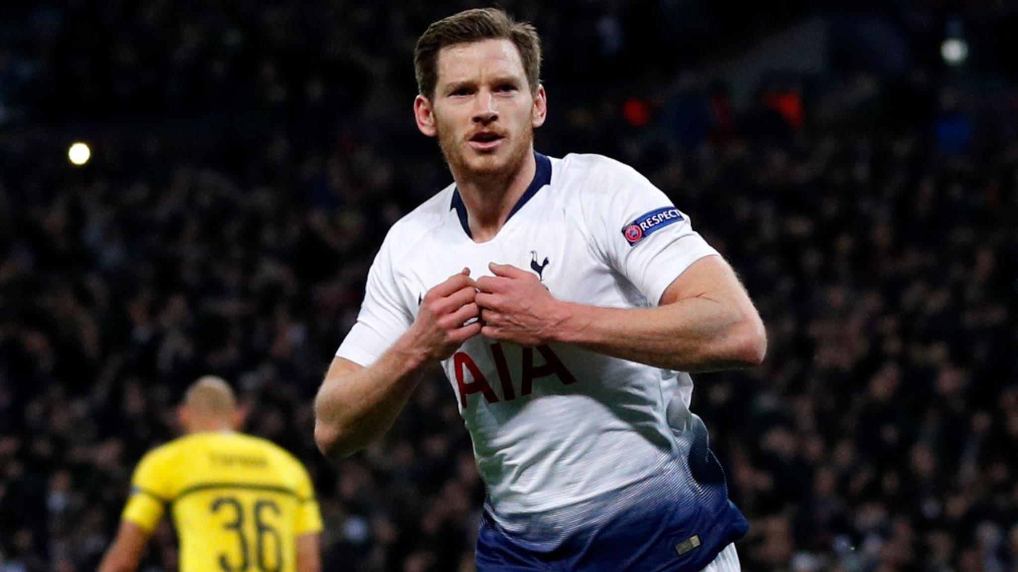 Jan Vertonghen celebrates