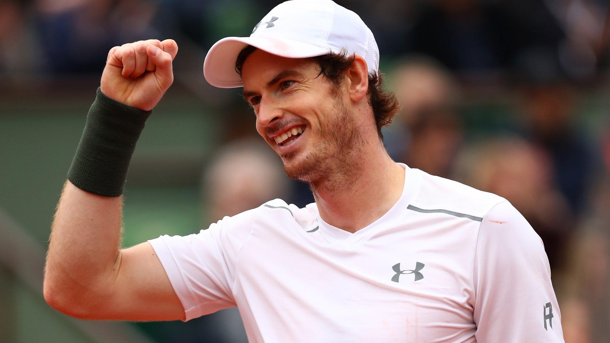 Andy Murray celebrates