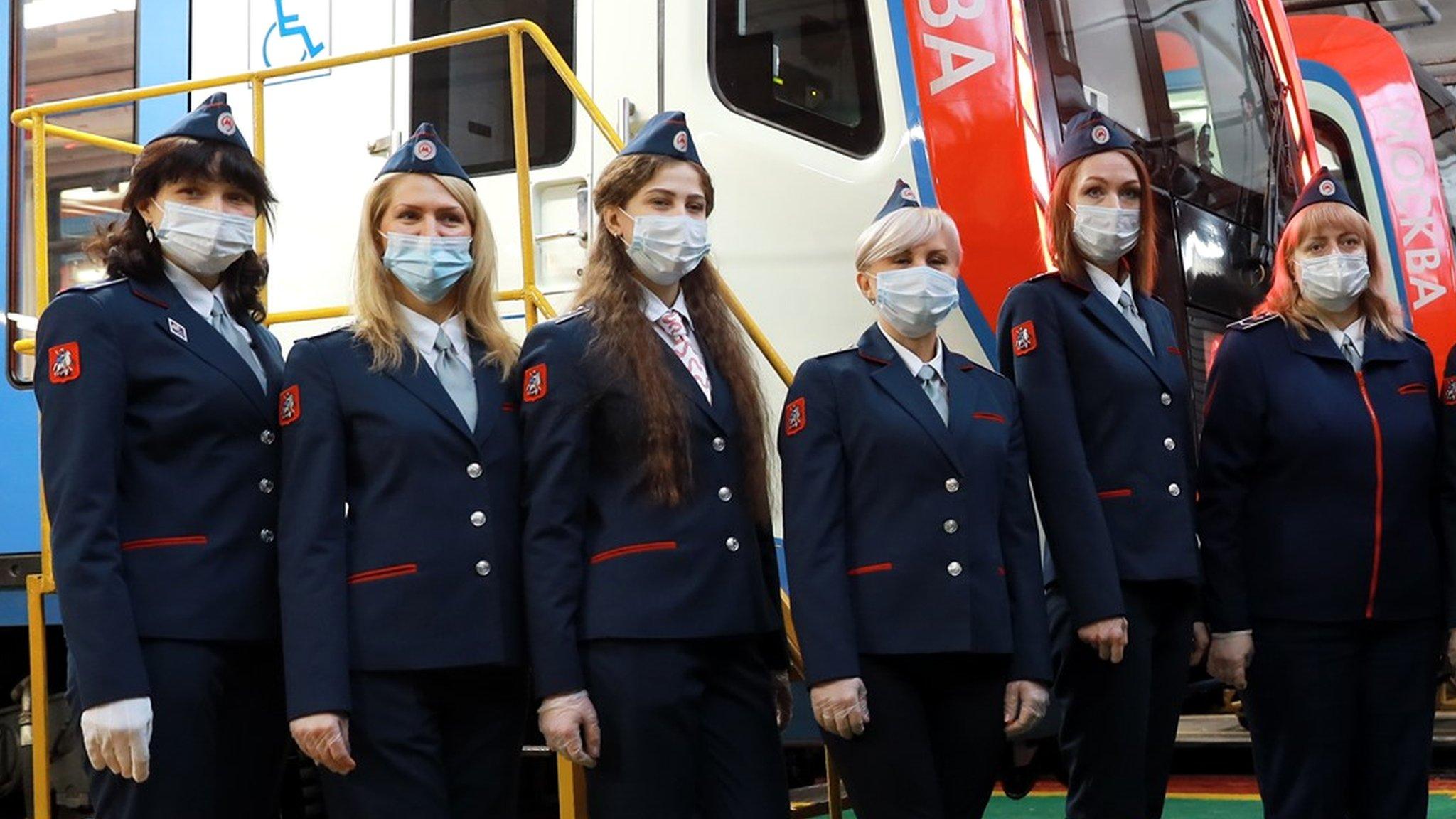 Twelve women have joined Moscow's underground network as train drivers