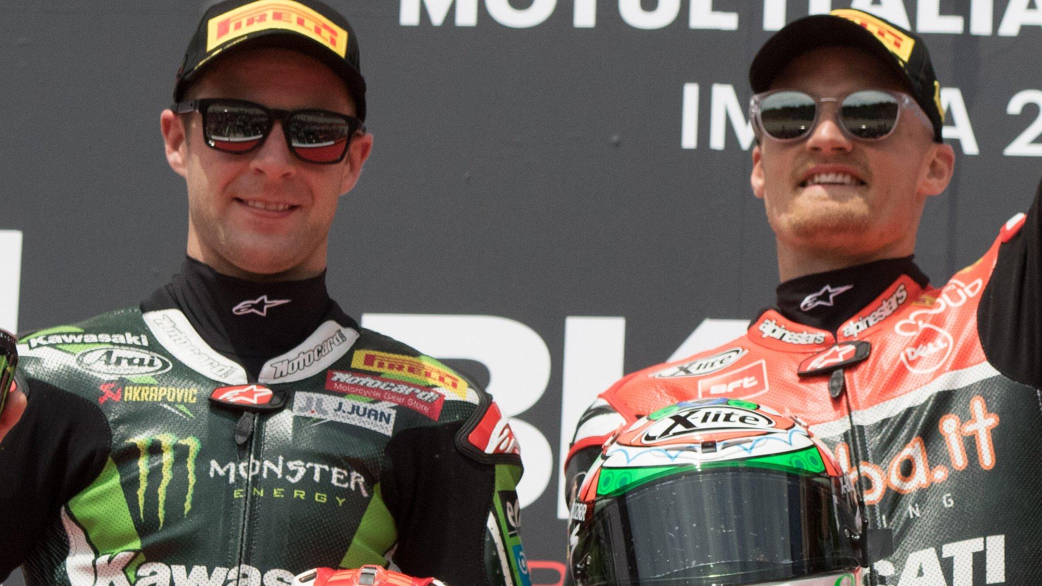 Jonathan Rea and Chaz Davies