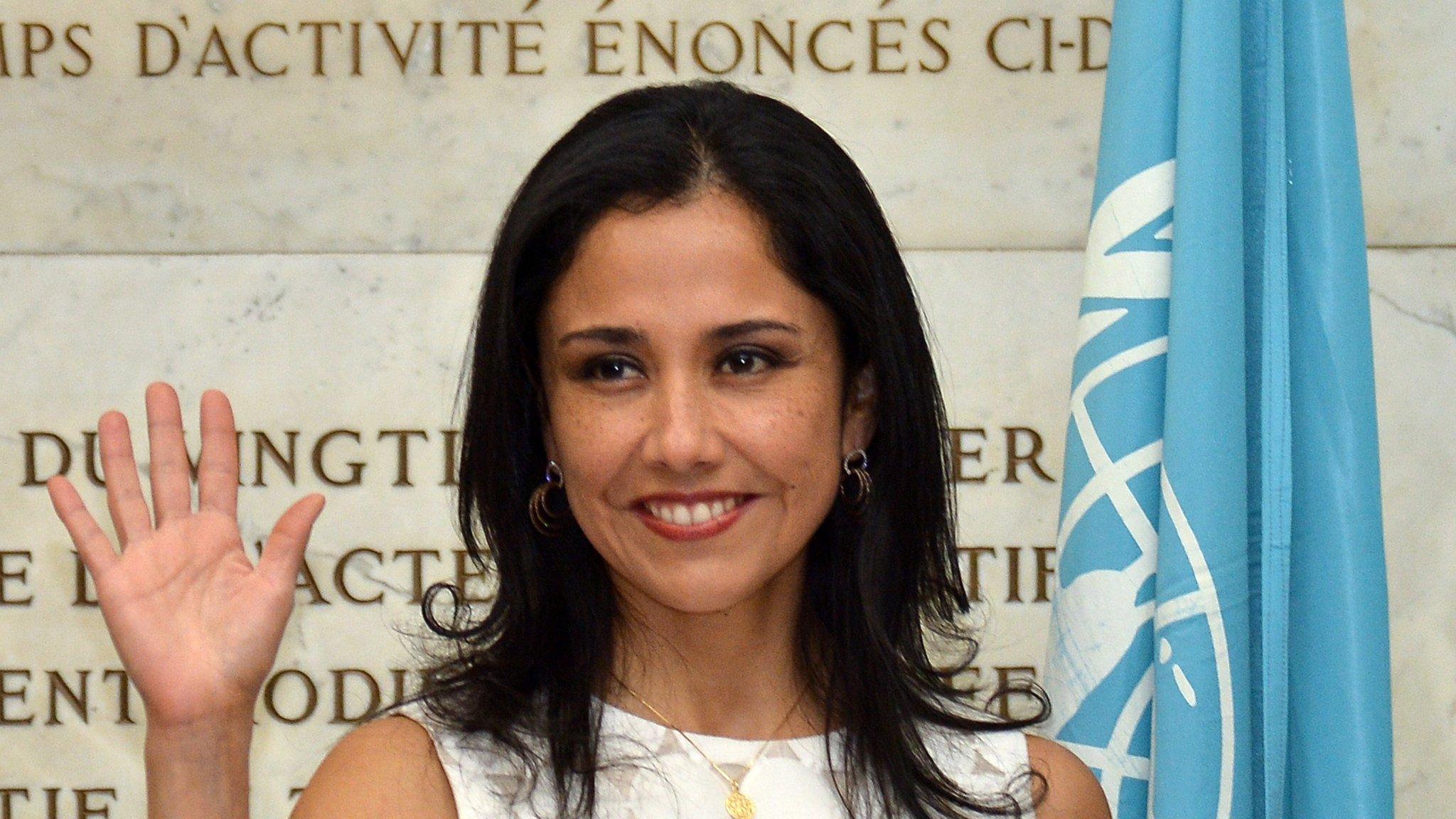 Nadine Heredia arrives at the International conference on Nutrition (CIN2) on November 20, 2014 at the Food and Agriculture Organization (FAO) headquarters in Rome.