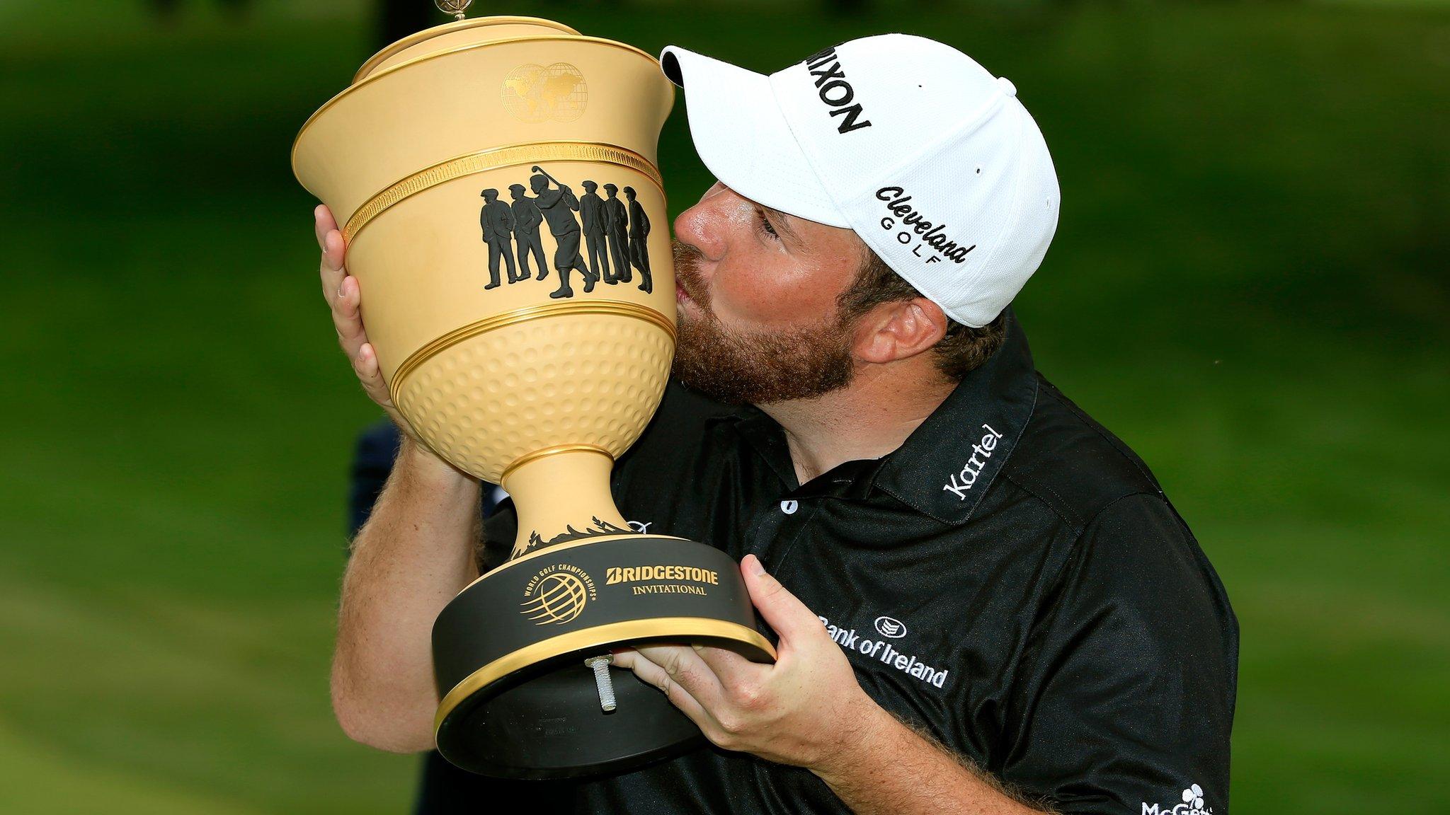 Shane Lowry with the WGC-Bridgestone Invitational trophy