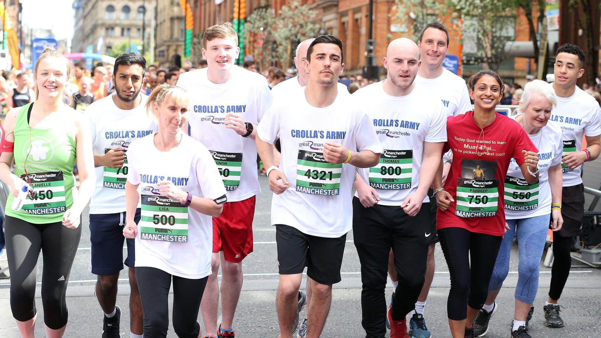 Boxer Anthony Crolla and his team